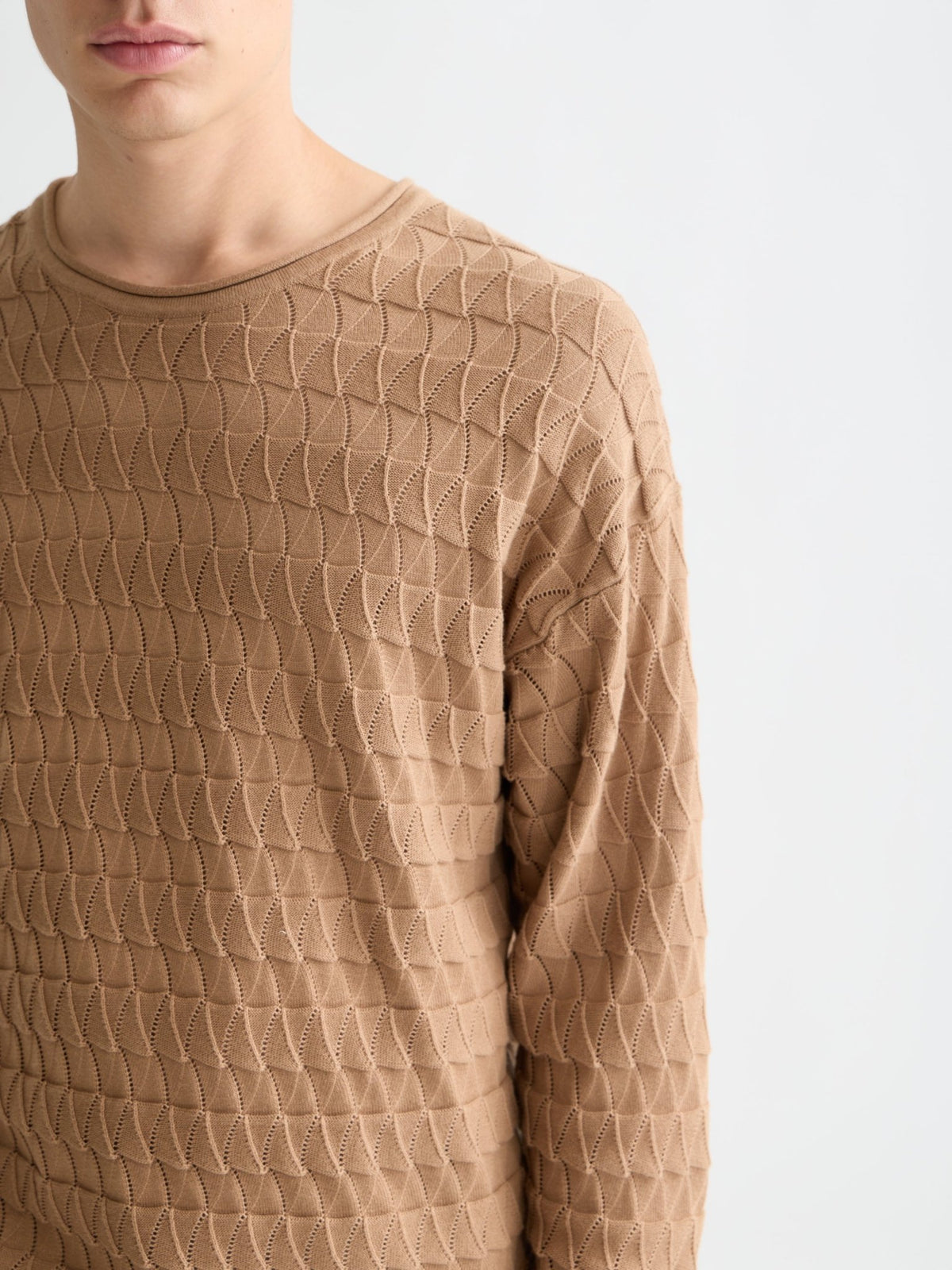Pointelle Dropped Shoulder Pullover - Scotch & Soda South Africa