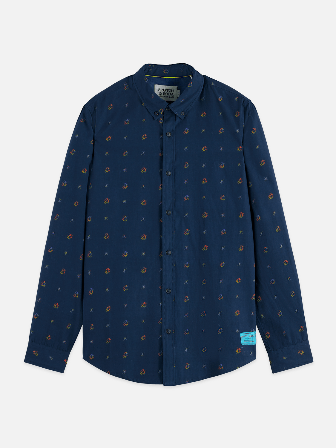 Printed Cotton Slim-Fit Shirt - Scotch & Soda South Africa