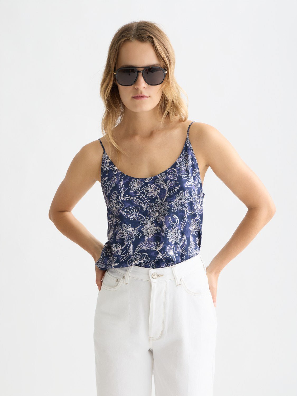 Printed Jersey Back Tank Top - Scotch & Soda South Africa