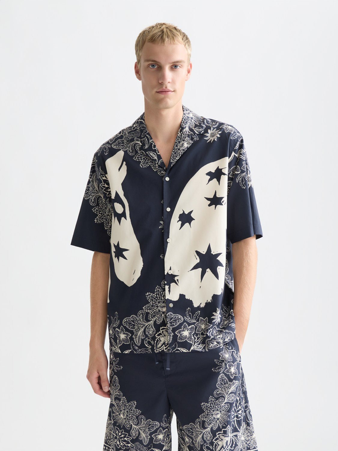 Printed Lyocell Relaxedfit Shortsleeved Shirt - Scotch & Soda South Africa