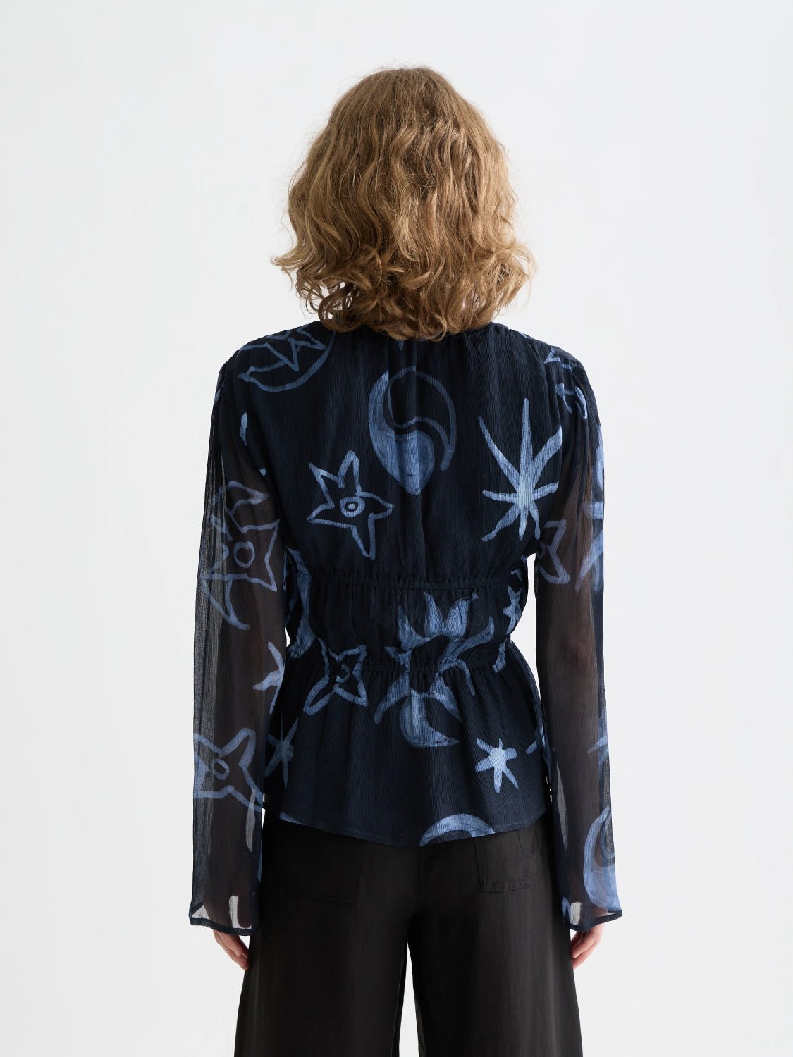 Printed Top With Tied Front - Scotch & Soda South Africa