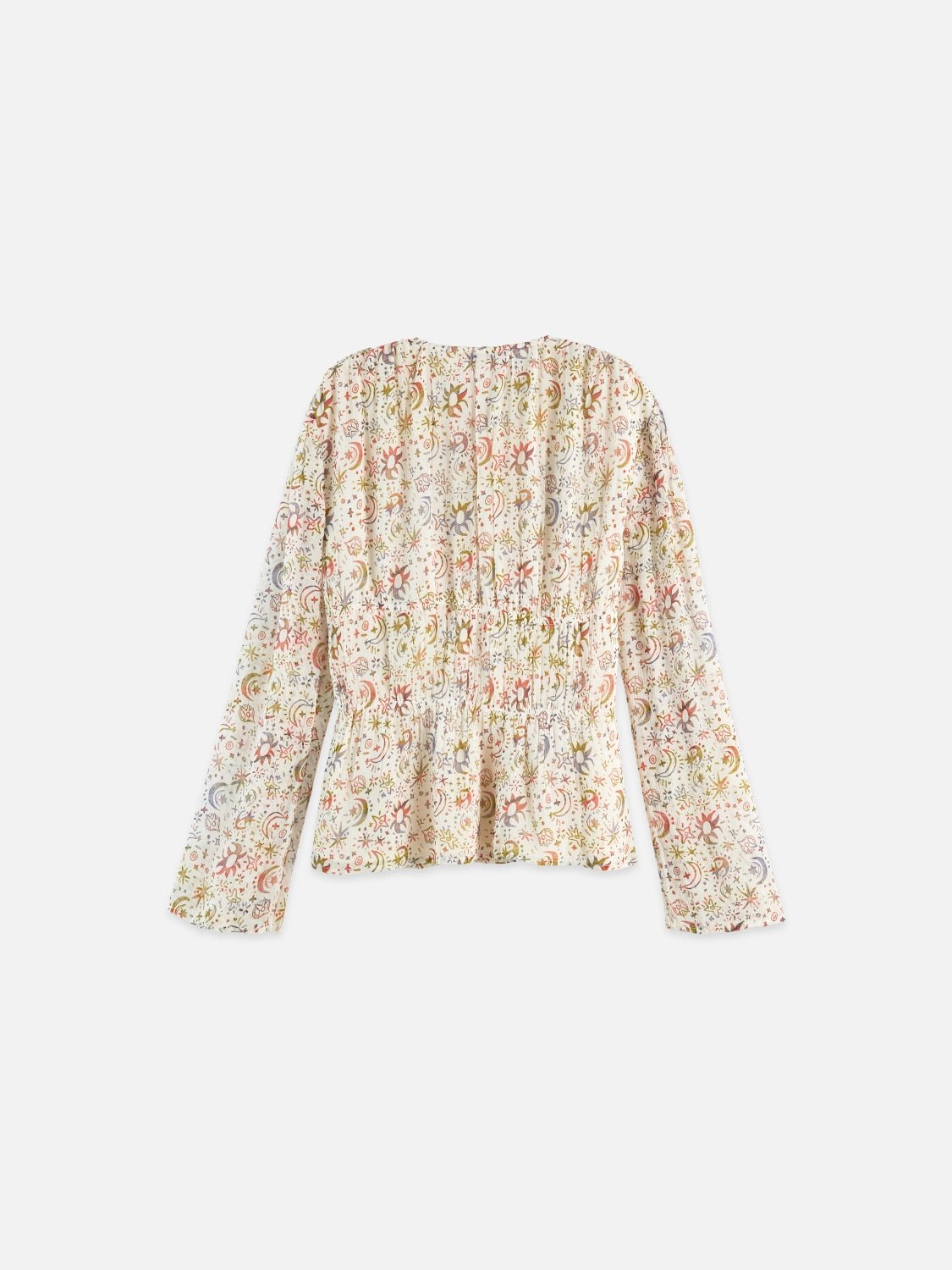 Printed Top With Tied Front - Scotch & Soda South Africa