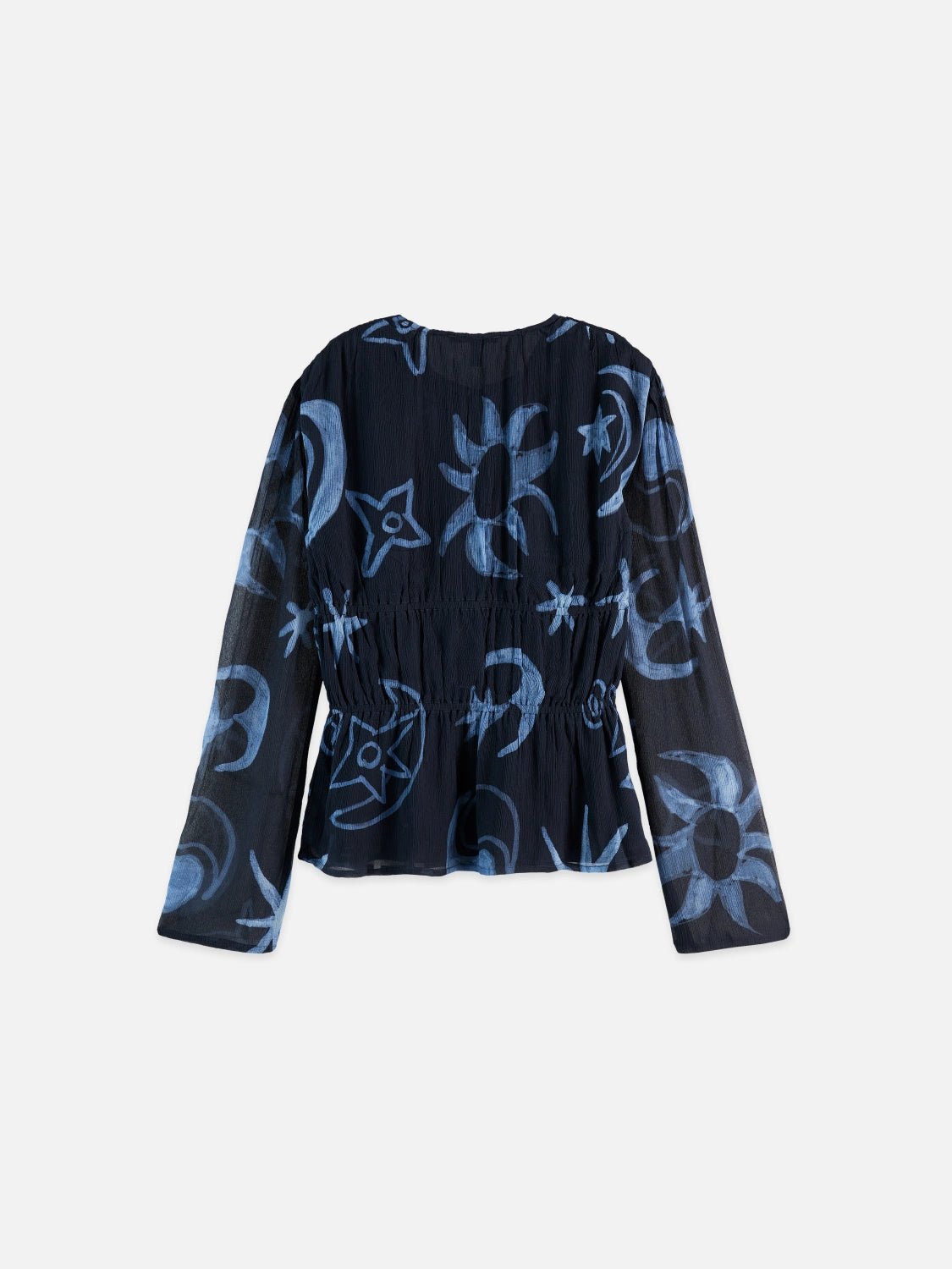 Printed Top With Tied Front - Scotch & Soda South Africa