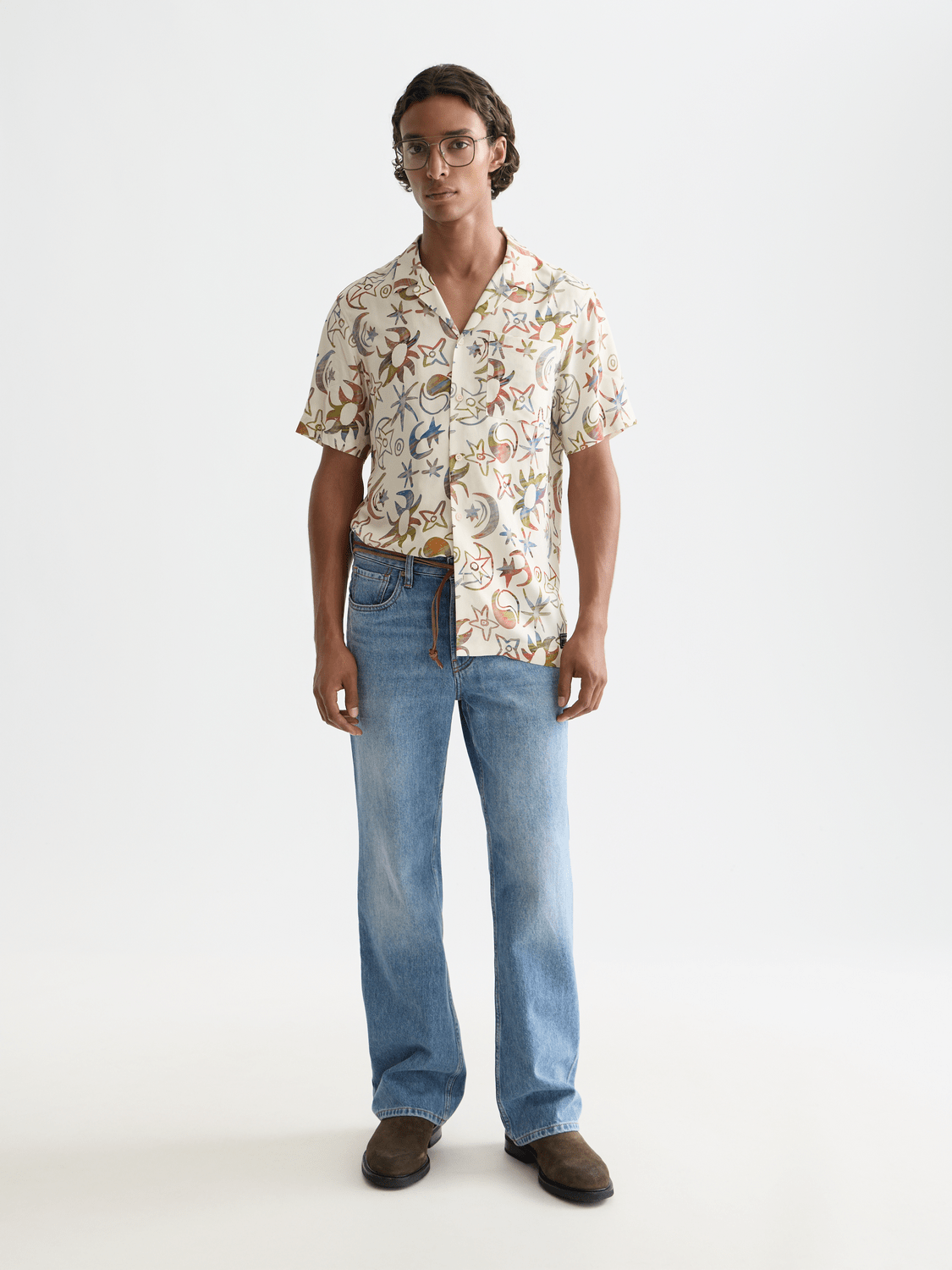 Printed Viscose Short-Sleeve Shirt - Scotch & Soda South Africa