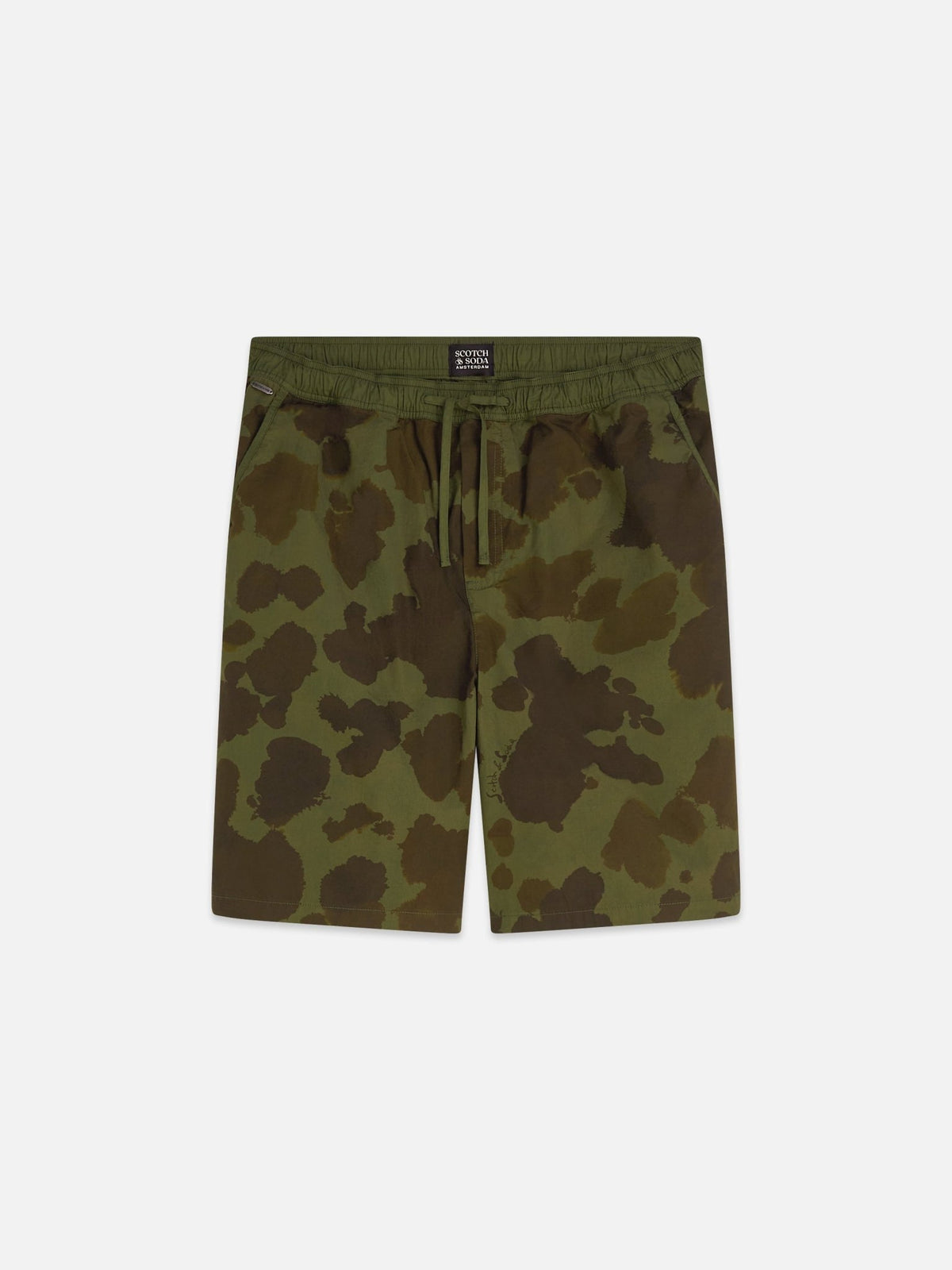 Printed Washed Poplin Loose Fit Bermuda Shorts - Scotch & Soda South Africa