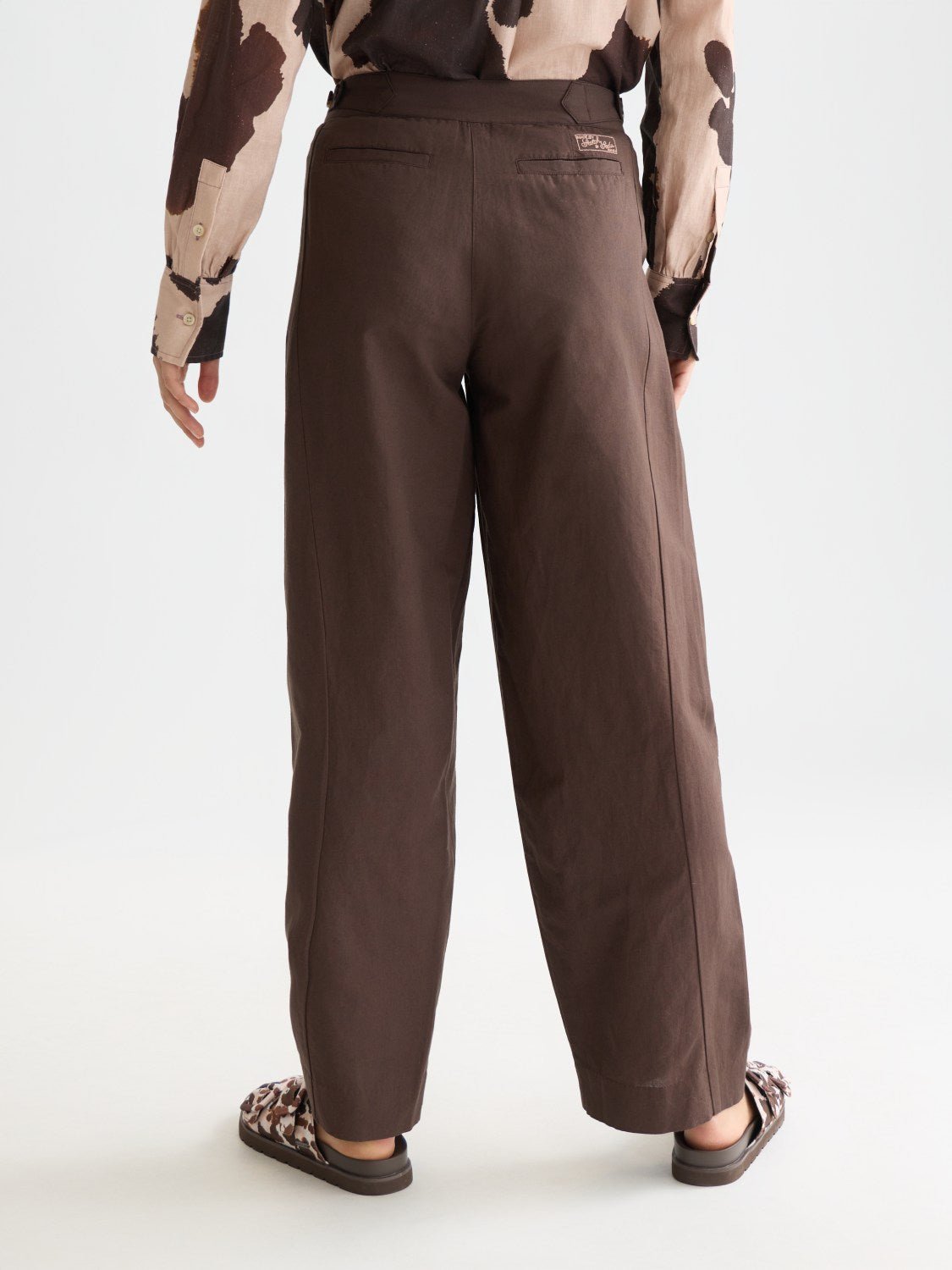 Quinn - Mid Rise Wide Leg Linen Cotton Pants - Scotch & Soda South Africa