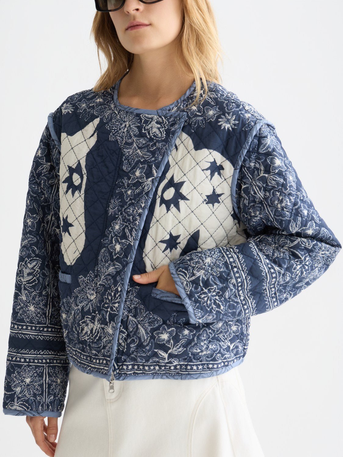Reversible Printed Quilted Jacket - Scotch & Soda South Africa