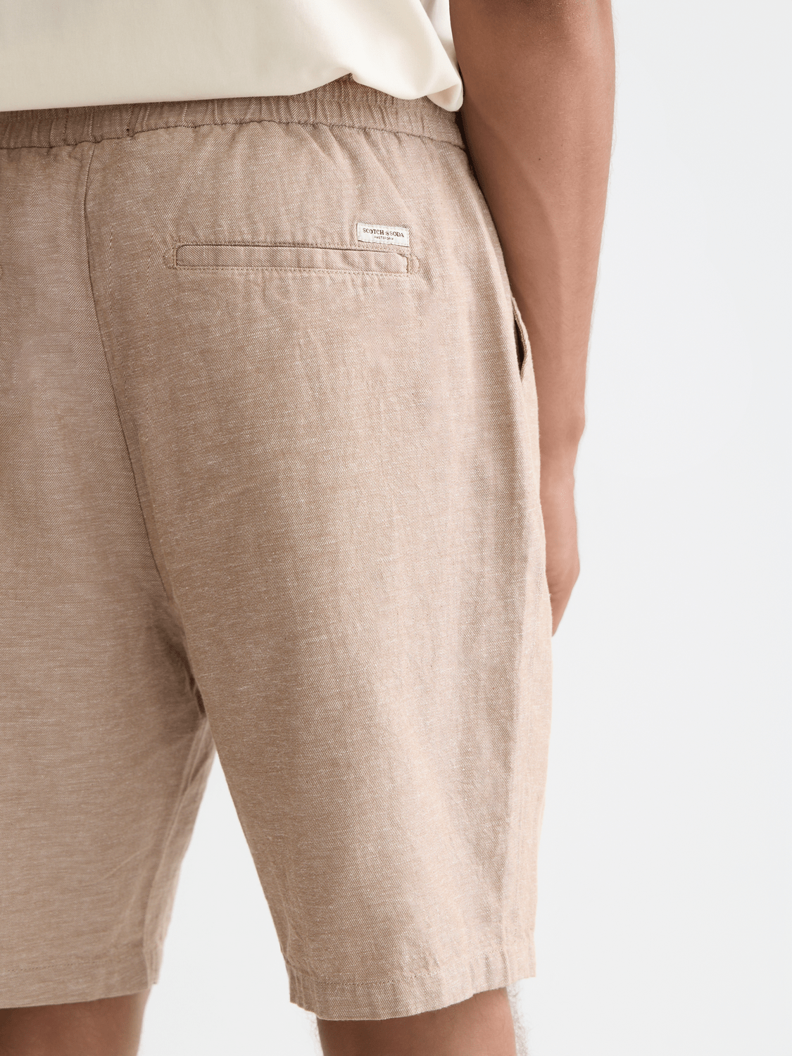 Seasonal Core Fave Cotton Linen Regular-Fit Chino Shorts - Scotch & Soda South Africa