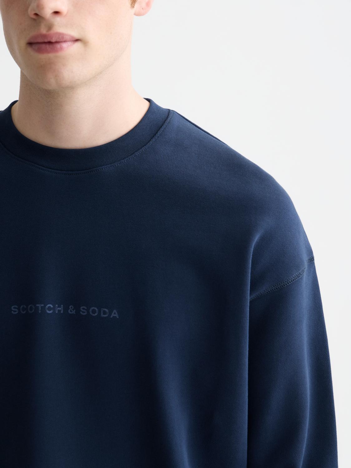 Seasonal Core Front Chest Logo Relaxed-Fit Sweatshirt - Scotch & Soda South Africa