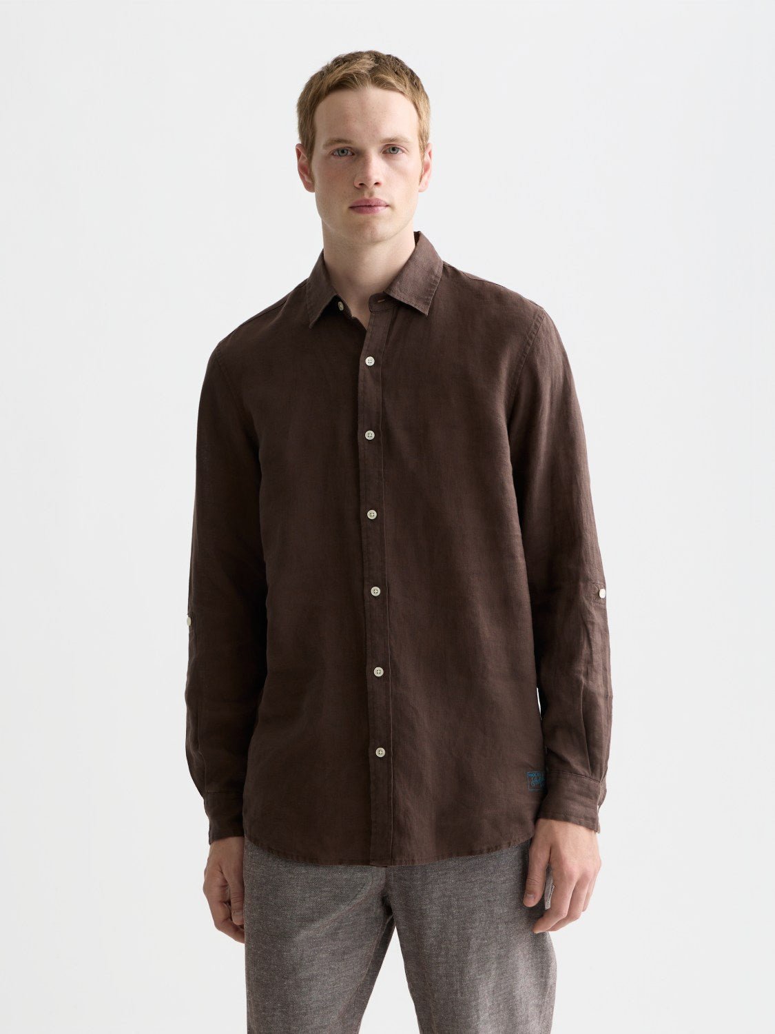 Seasonal Core Linen Regular-Fit Shirt - Scotch & Soda South Africa