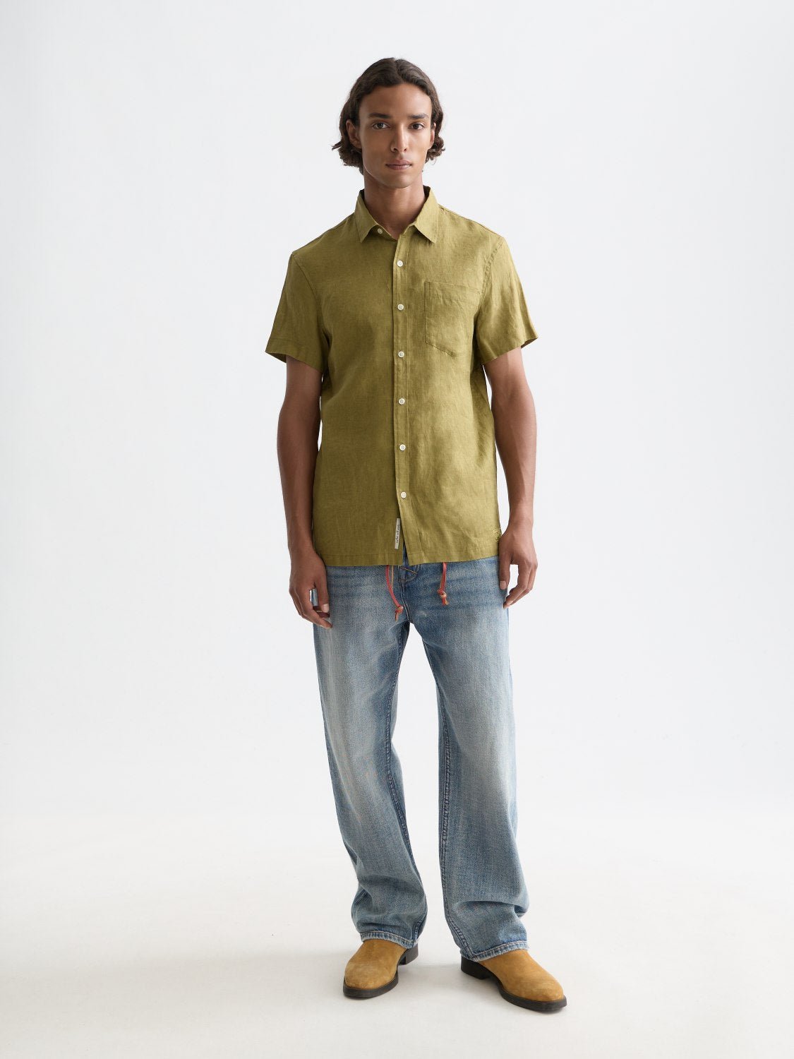 Seasonal Core Linen Regular-Fit Short Sleeve Shirt - Scotch & Soda South Africa