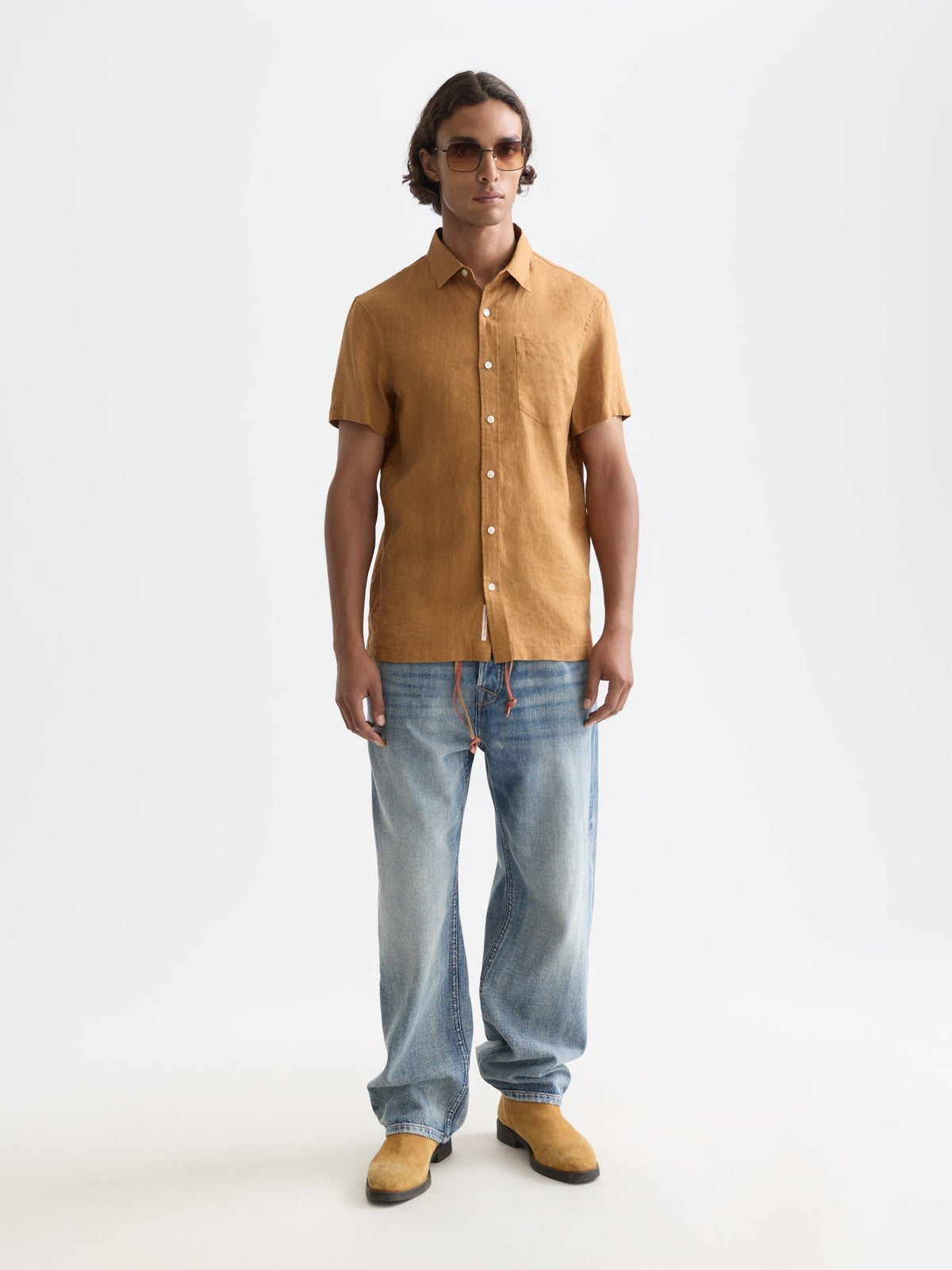 Seasonal Core Linen Regular-Fit Short Sleeve Shirt - Scotch & Soda South Africa