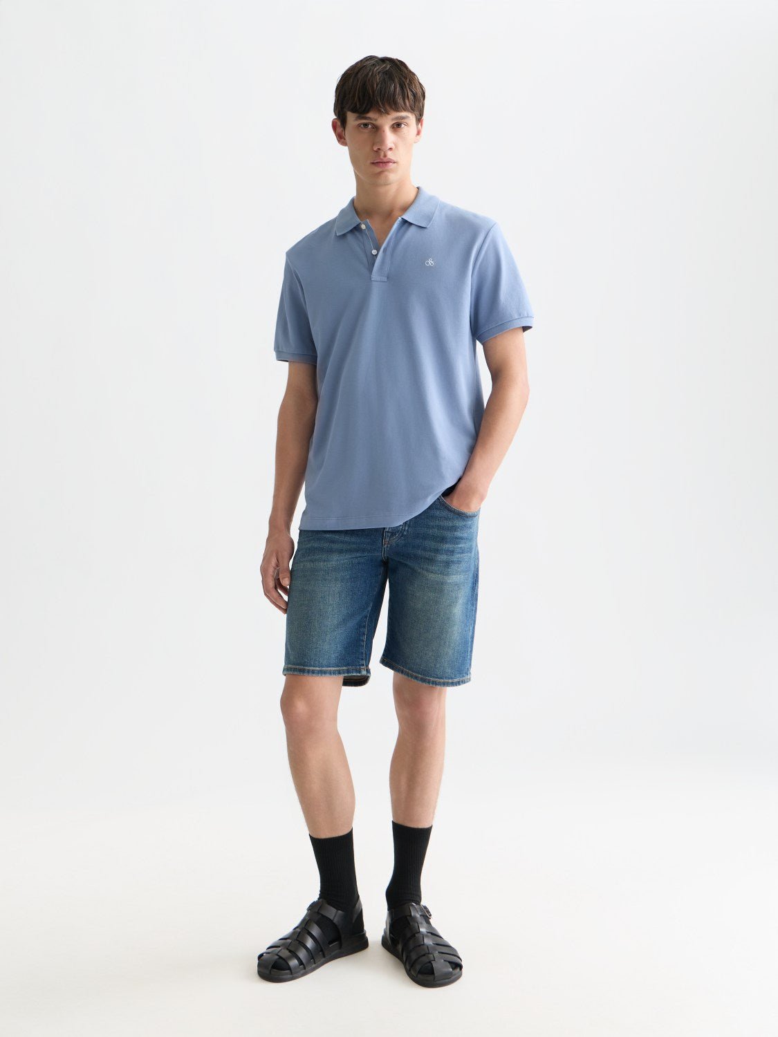 Seasonal Core Pique Chest Logo Polo - Scotch & Soda South Africa