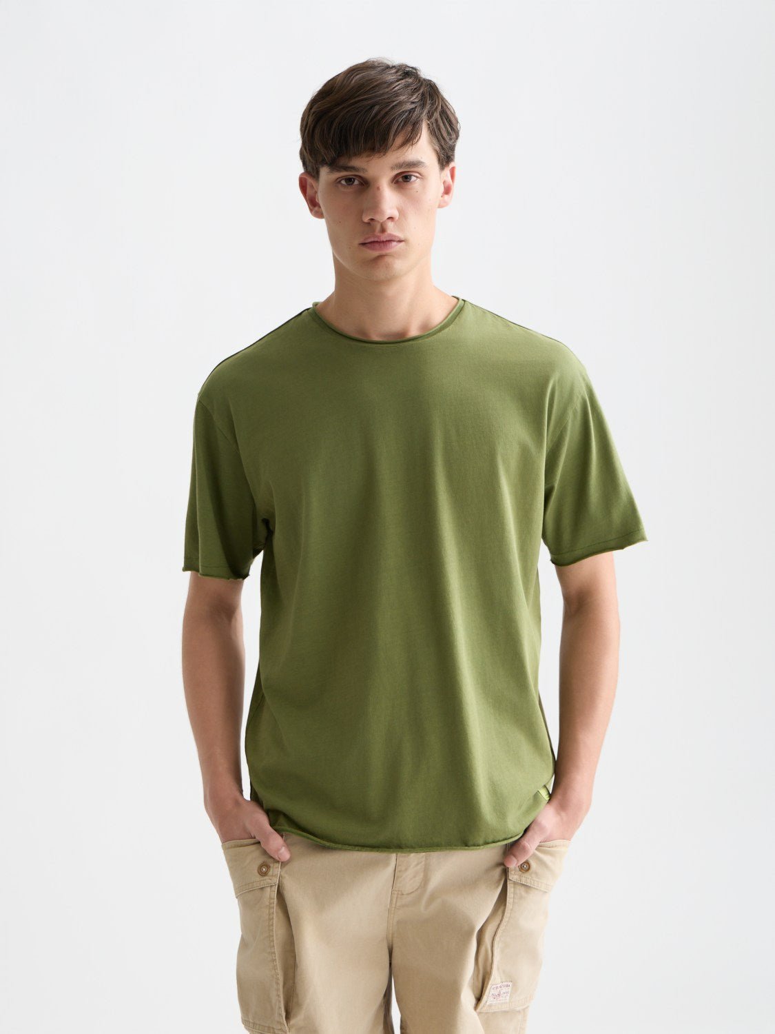 Seasonal Core Rawedged Relaxedfit Garmentdyed Tshirt - Scotch & Soda South Africa