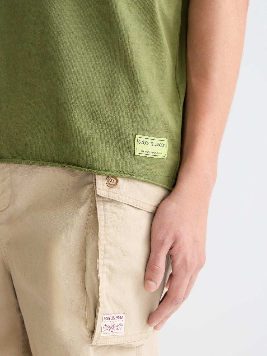 Seasonal Core Rawedged Relaxedfit Garmentdyed Tshirt - Scotch & Soda South Africa