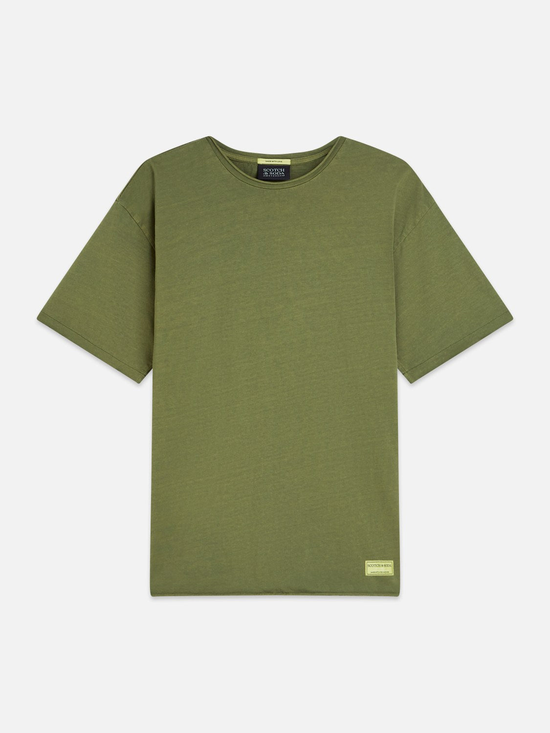 Seasonal Core Rawedged Relaxedfit Garmentdyed Tshirt - Scotch & Soda South Africa