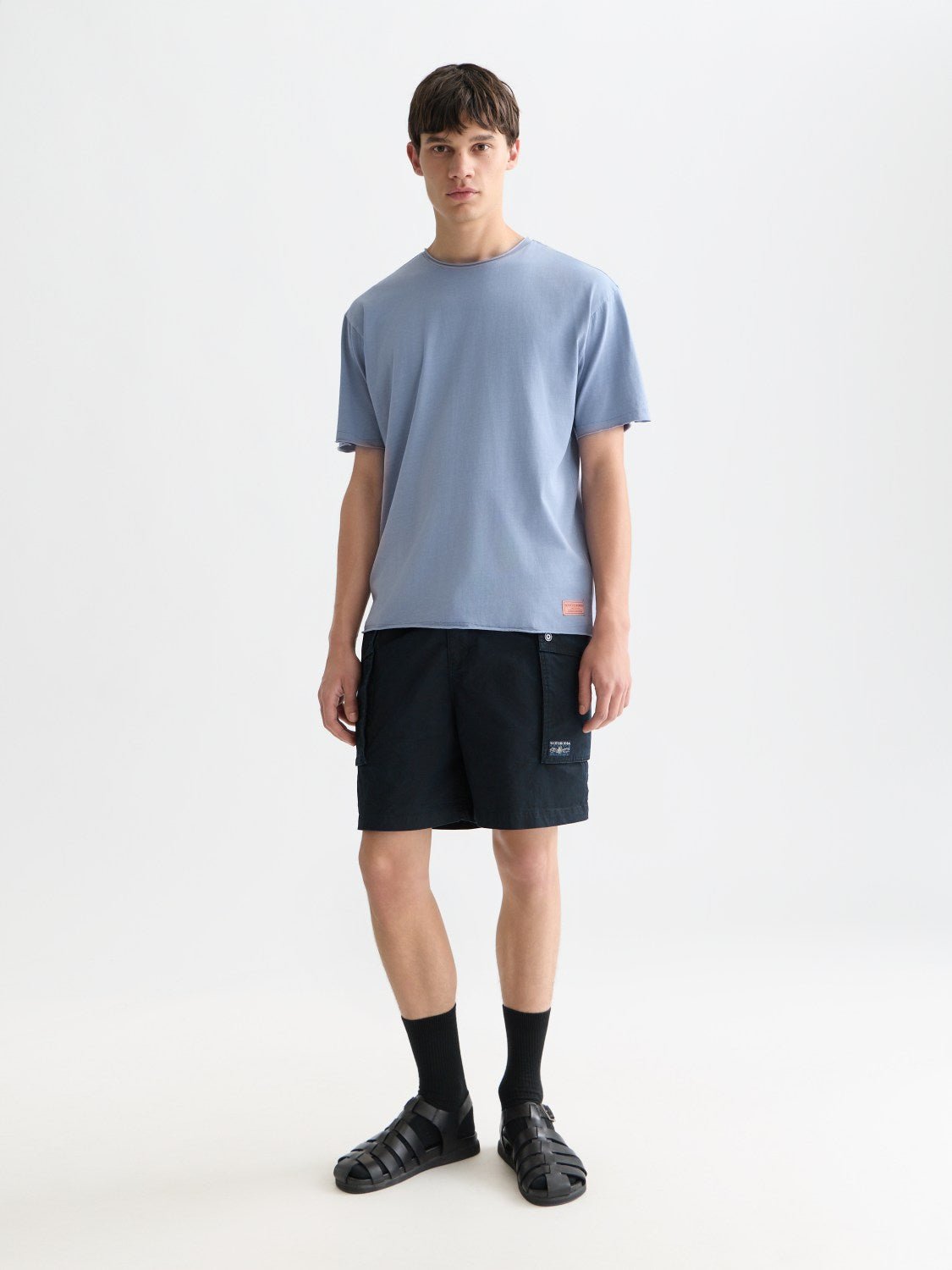 Seasonal Core Rawedged Relaxedfit Garmentdyed Tshirt - Scotch & Soda South Africa