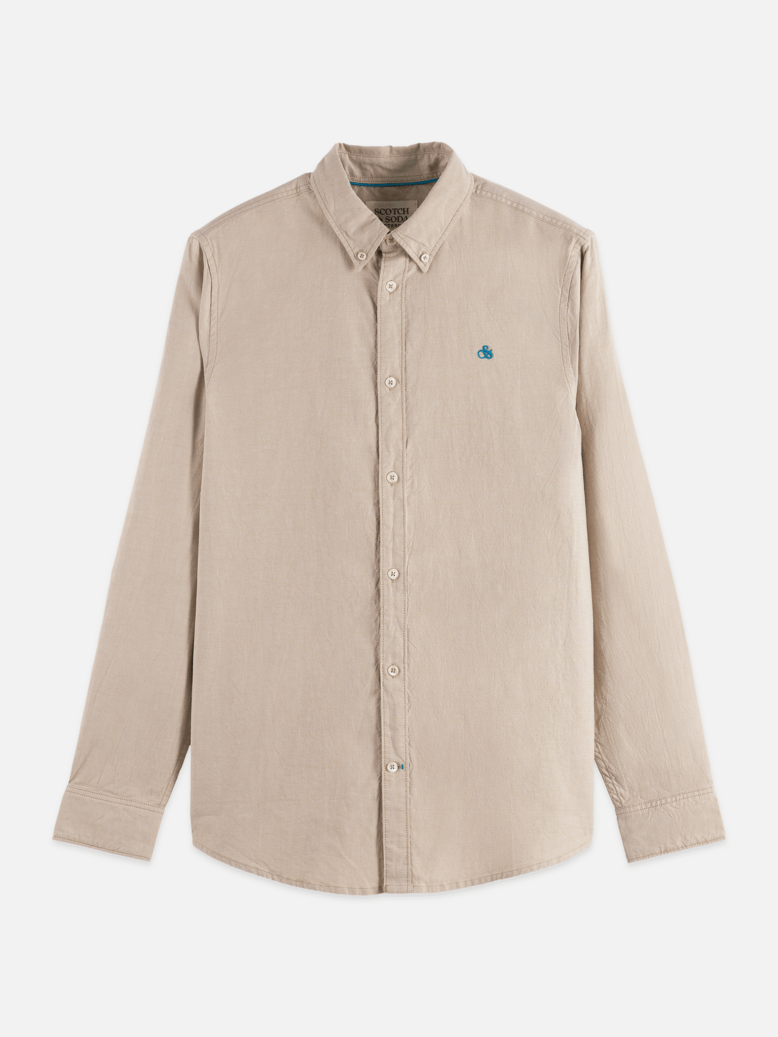 Seasonal Core Solid Oxford Regular-Fit Shirt - Scotch & Soda South Africa