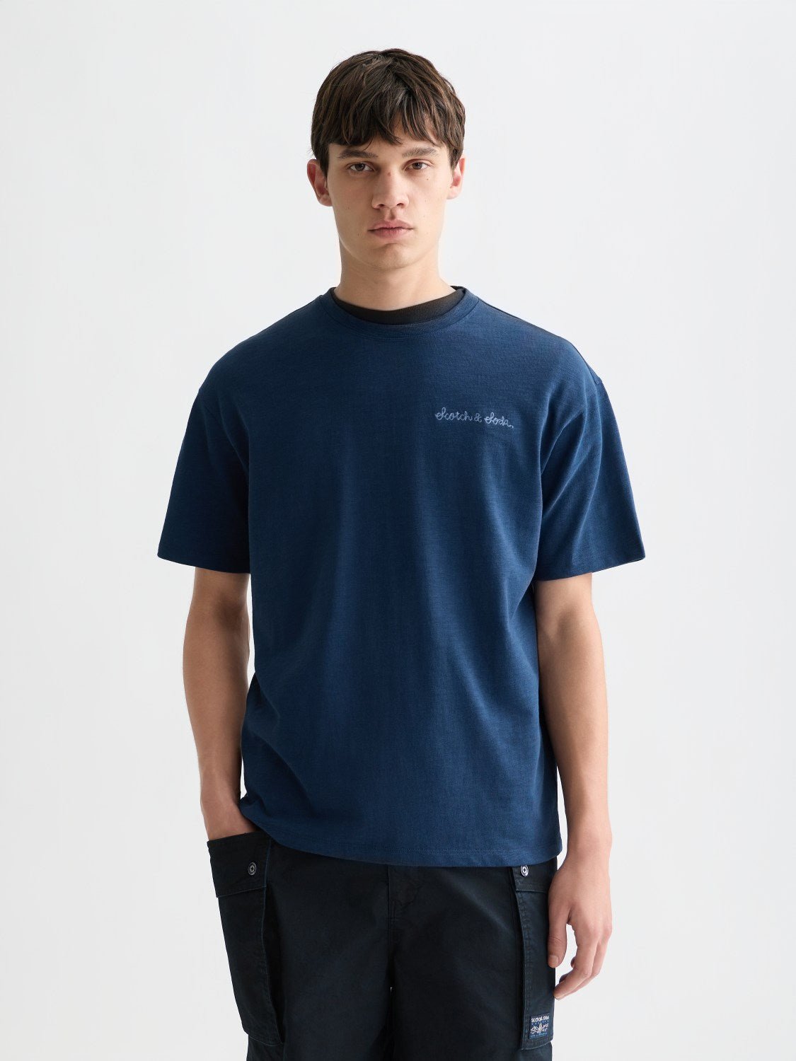 Slubyarn Chest Pocket Artwork Relaxedfit Tshirt - Scotch & Soda South Africa
