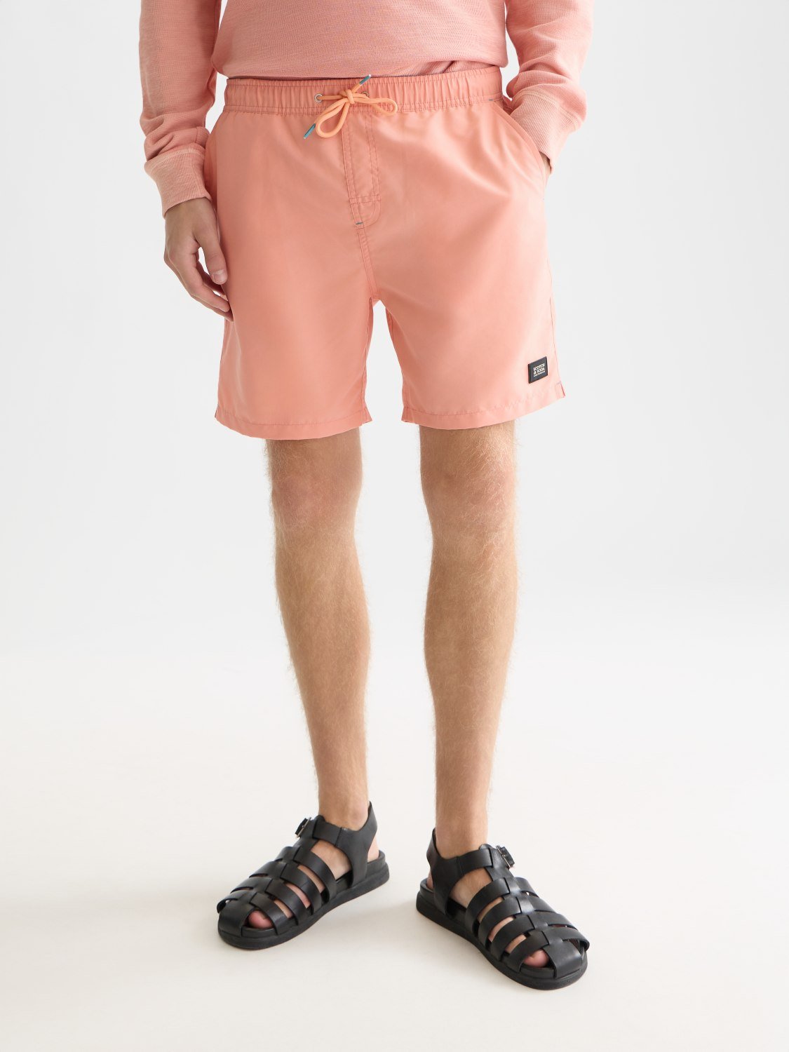 Solid Midlength Swim Shorts - Scotch & Soda South Africa