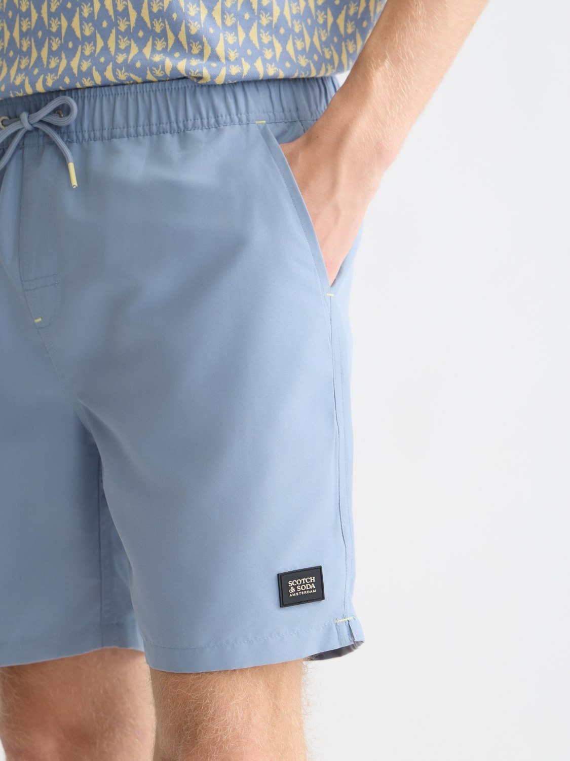 Solid Midlength Swim Shorts - Scotch & Soda South Africa