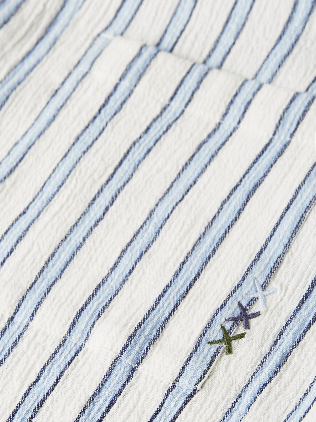 Striped Crinkle Structure Regular-Fit Shirt - Scotch & Soda South Africa