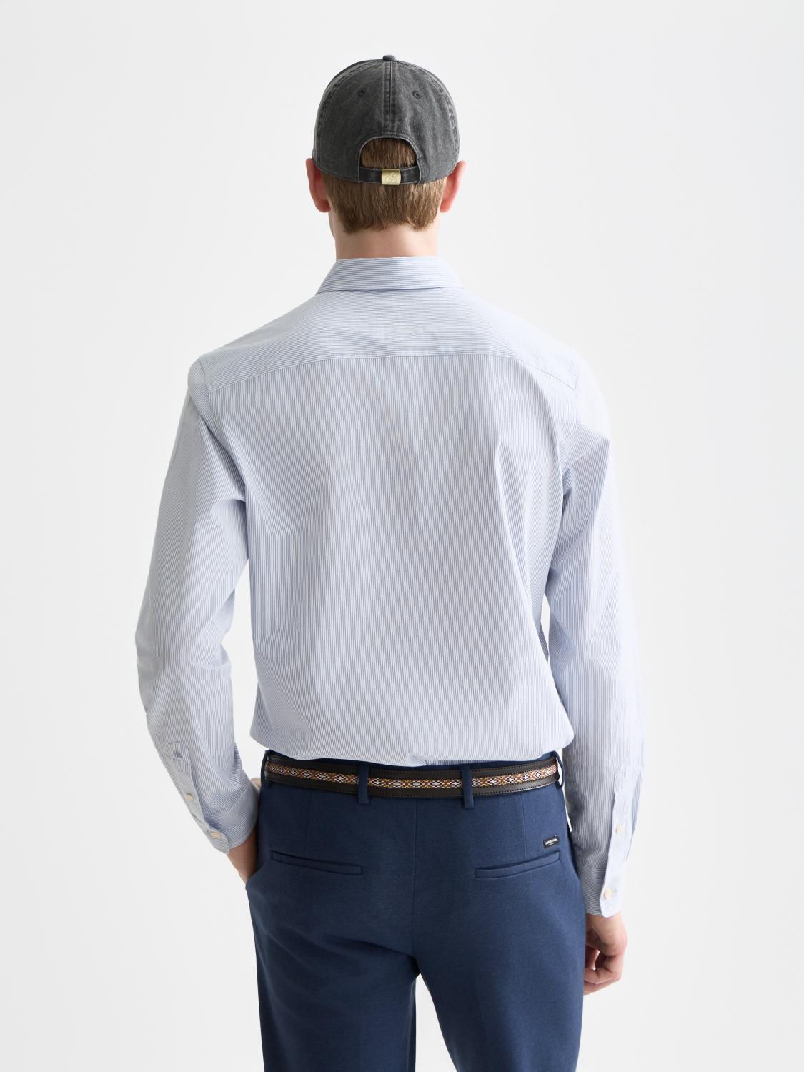Striped Slim-Fit Poplin Shirt - Scotch & Soda South Africa