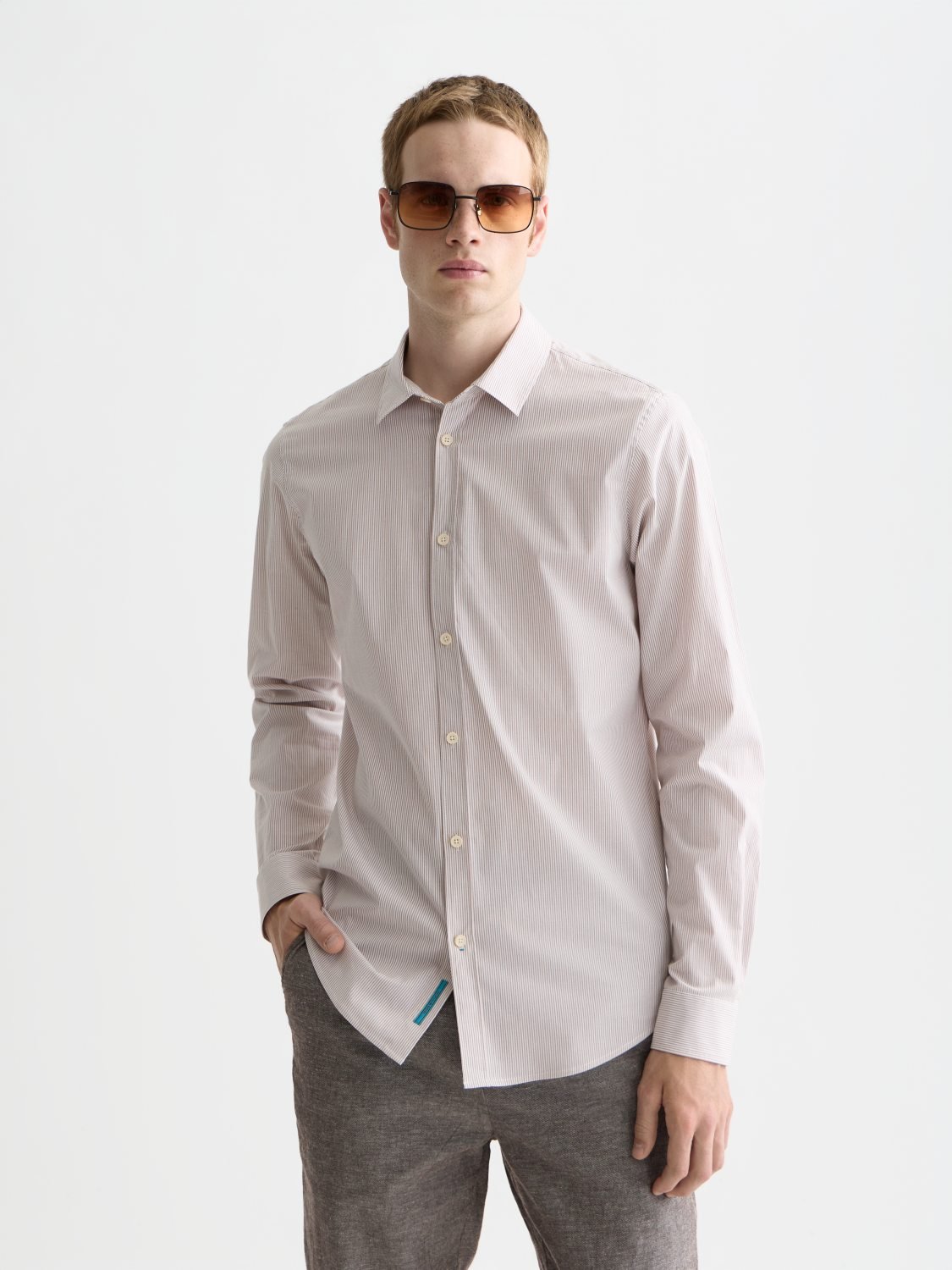 Striped Slim-Fit Poplin Shirt - Scotch & Soda South Africa