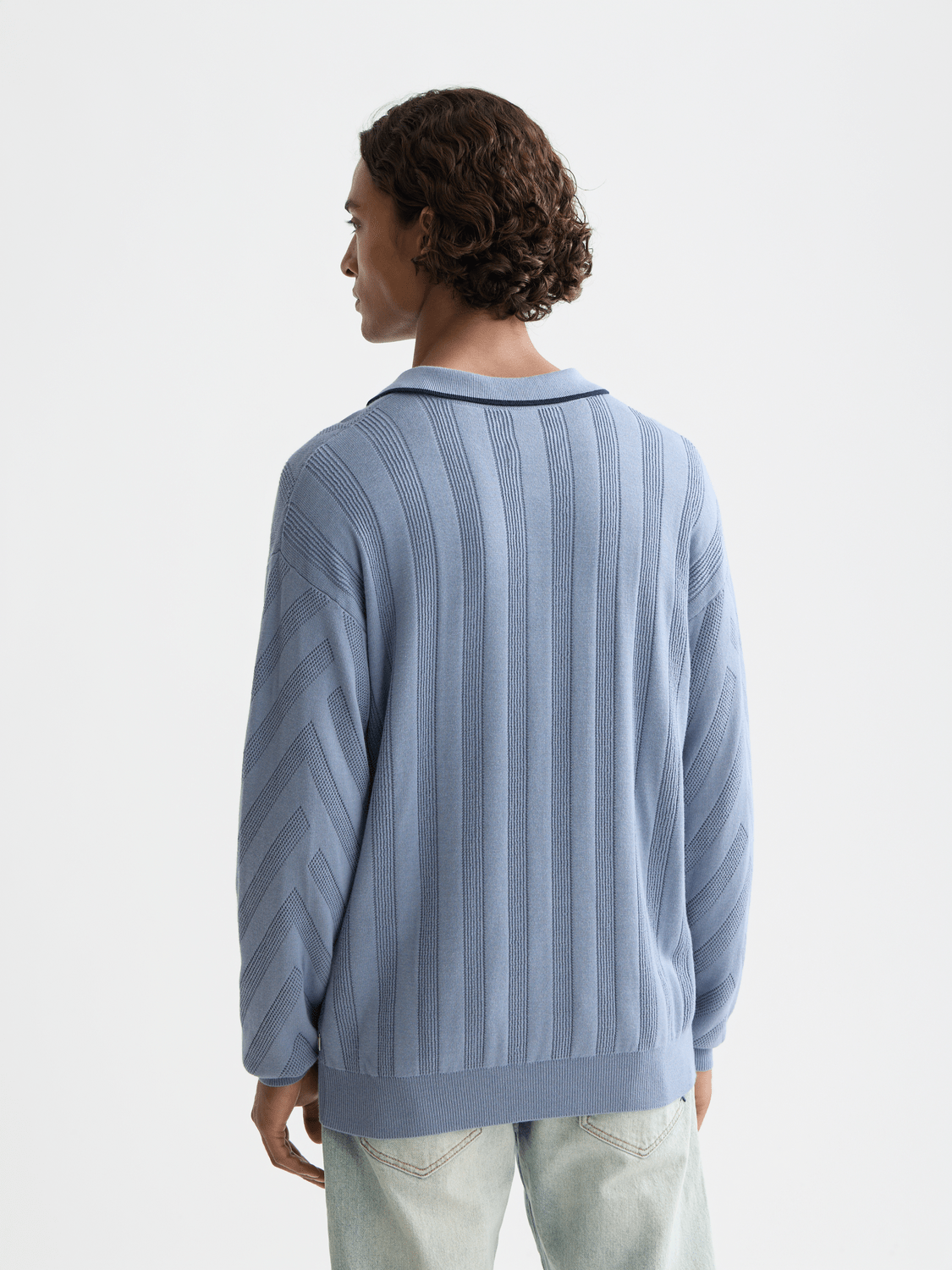 Structure Long Sleeve Polo - Scotch & Soda South Africa