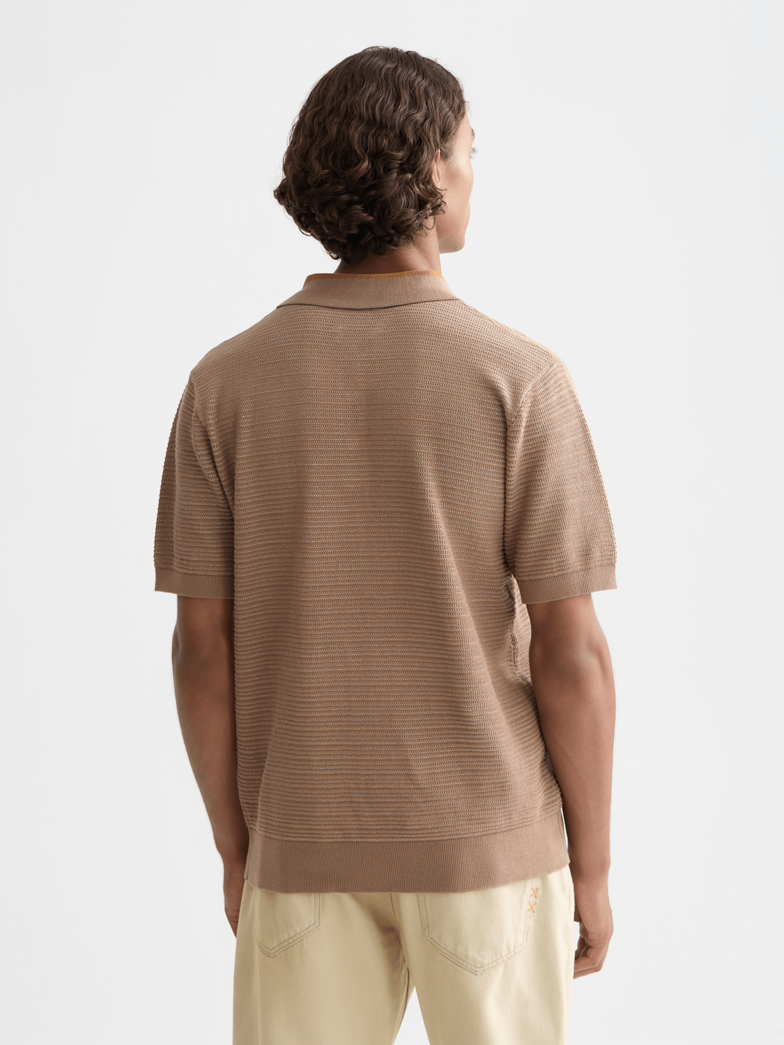 Structured Knitted Regular-Fit Polo - Scotch & Soda South Africa