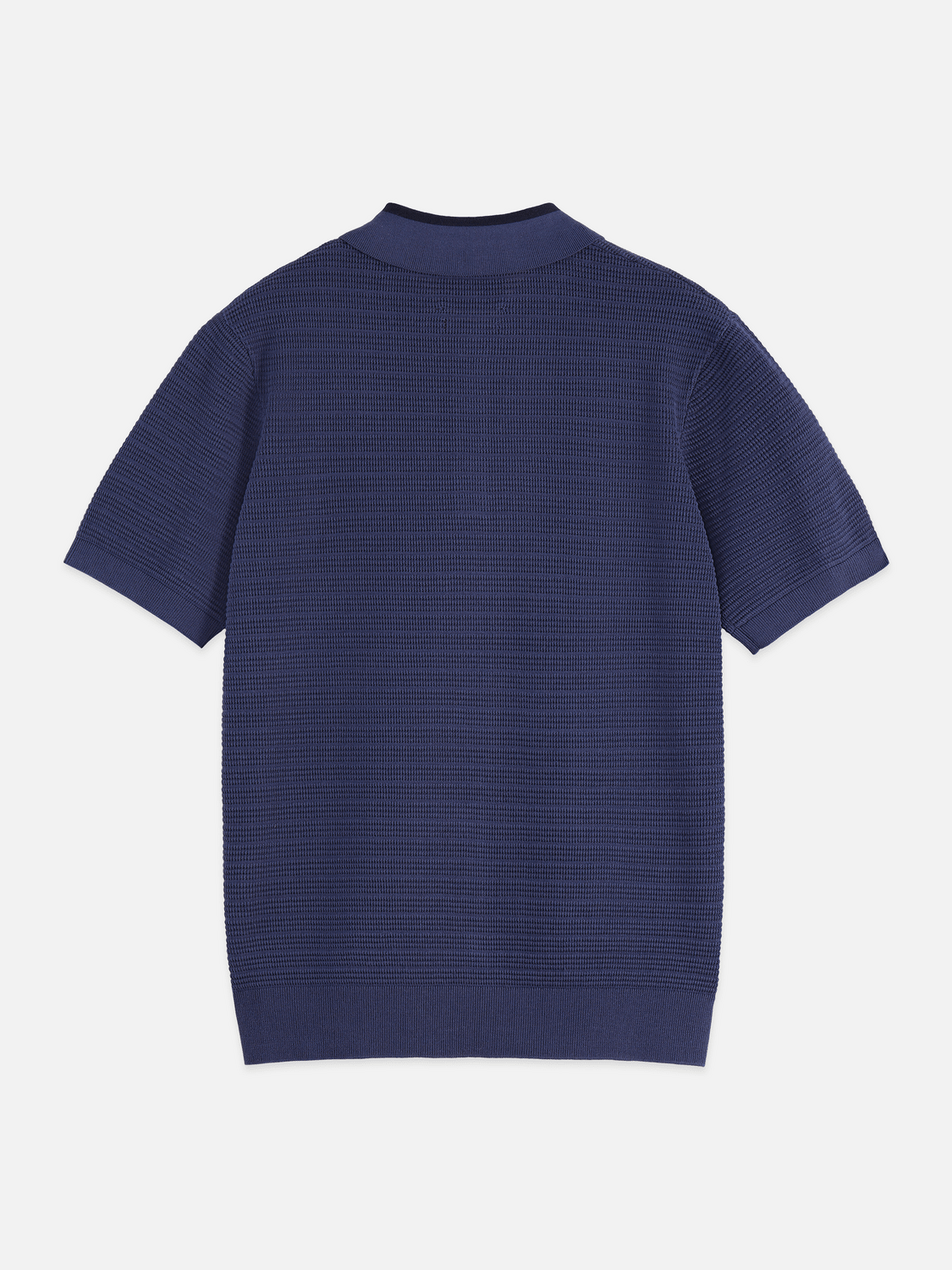 Structured Knitted Regular-Fit Polo - Scotch & Soda South Africa