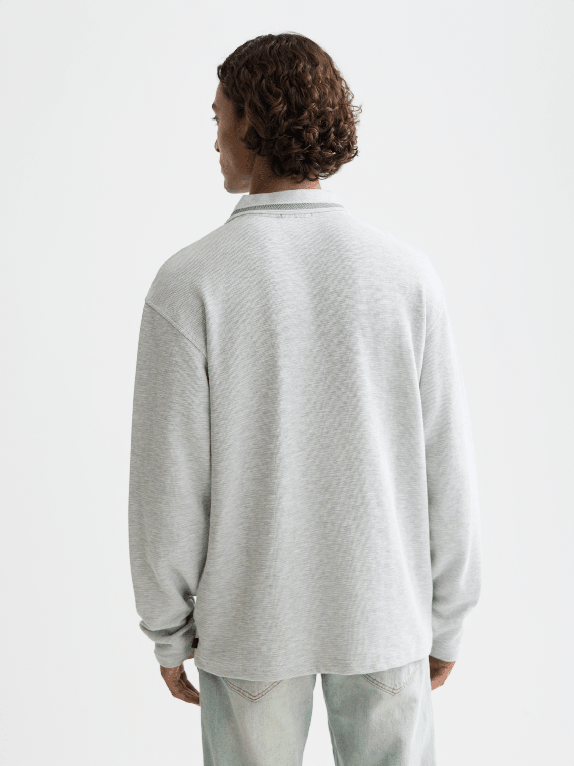 Structured Relaxed-Fit Long-Sleeved Polo - Scotch & Soda South Africa