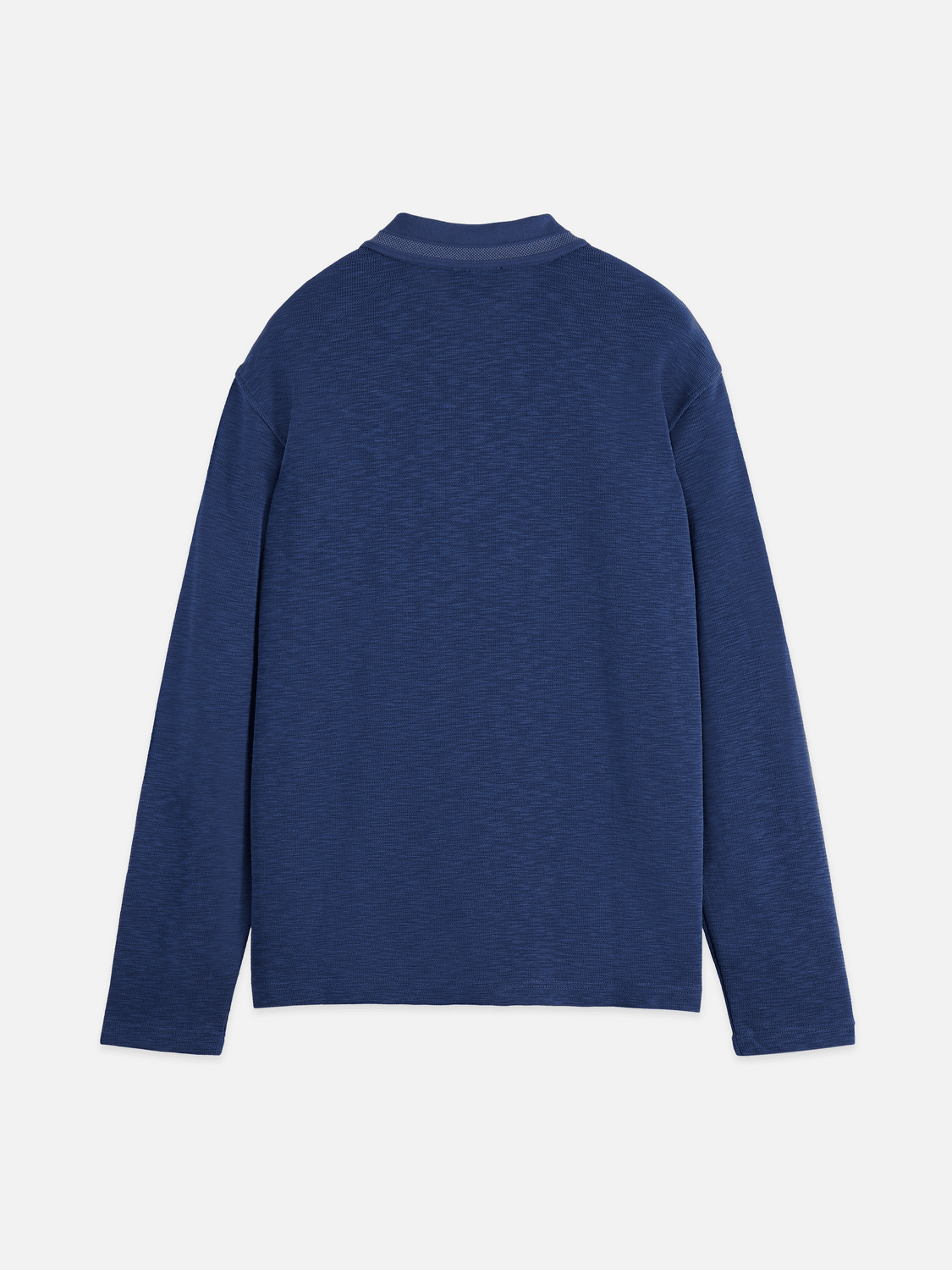 Structured Relaxed-Fit Long-Sleeved Polo - Scotch & Soda South Africa