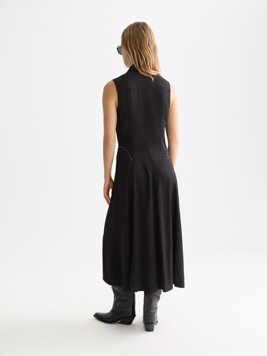 Studded Button Midi Dress - Scotch & Soda South Africa