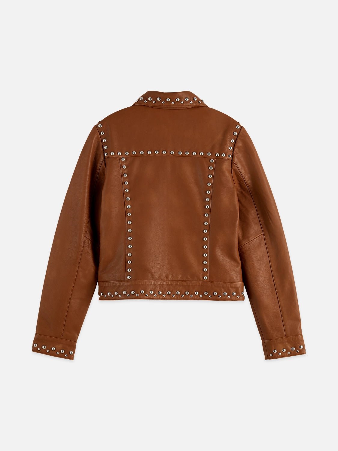 Studded Leather Trucker - Scotch & Soda South Africa