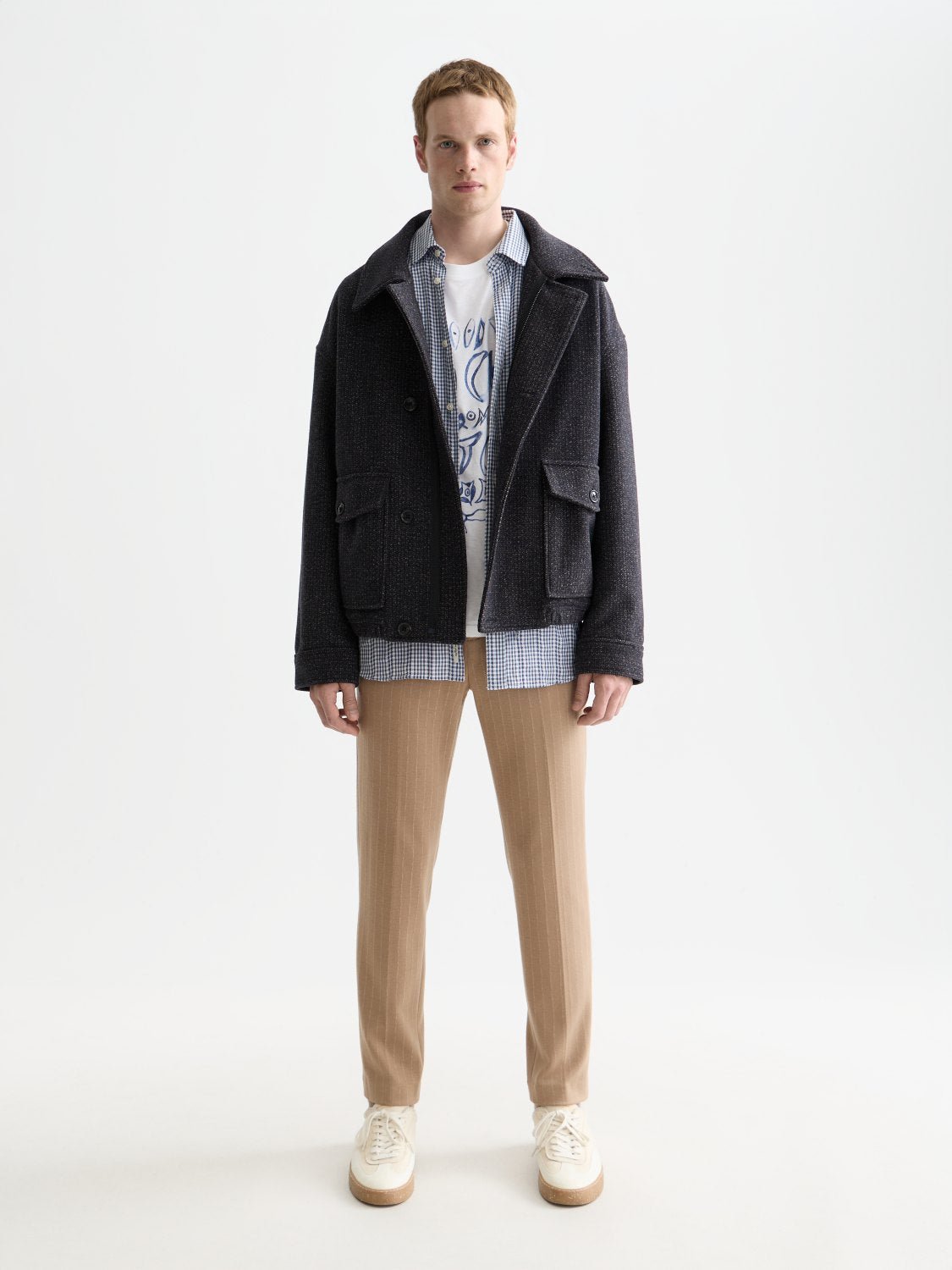 Textured Wool Jacket - Scotch & Soda South Africa