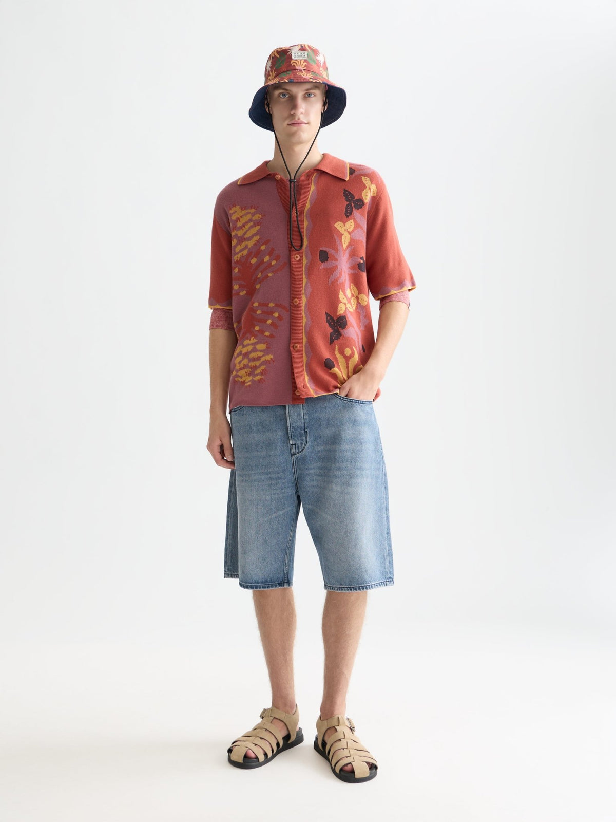 The Pitch Loosefit Jeans Short - Scotch & Soda South Africa