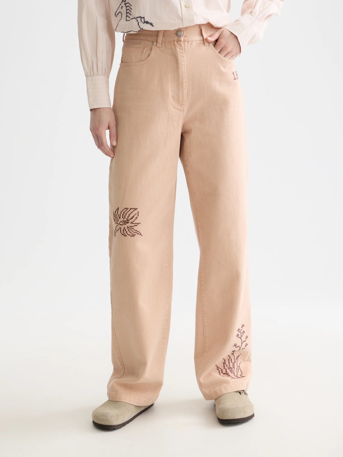 The Ripple - High Rise Straight Leg Pants - Scotch & Soda South Africa