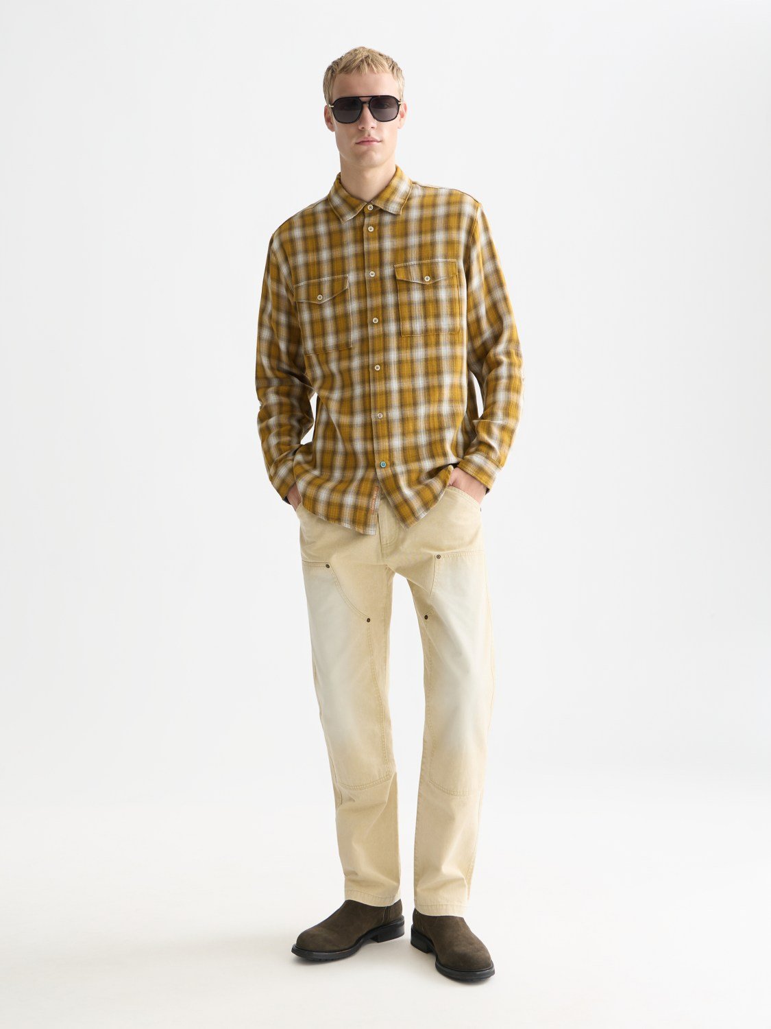 The Zee Washed Cotton Twill Worker Pant - Scotch & Soda South Africa