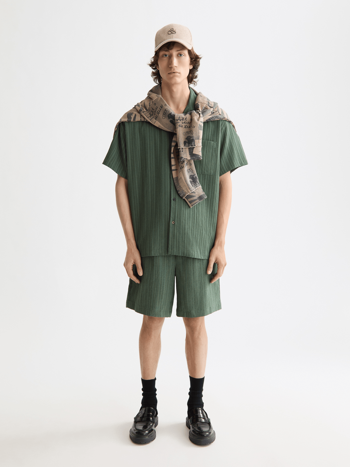 Tonal-Striped Short-Sleeved Shirt - Scotch & Soda South Africa