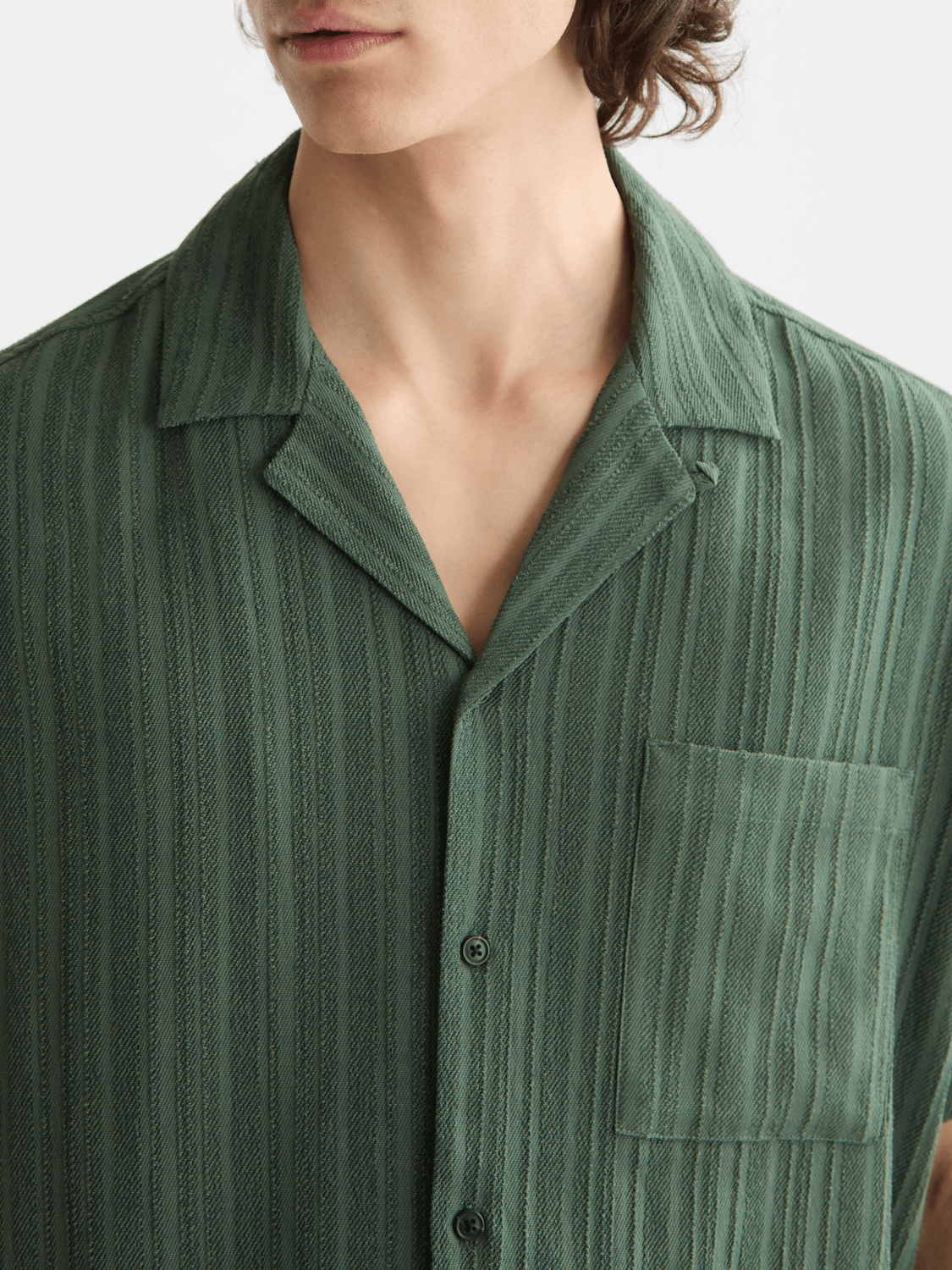 Tonal-Striped Short-Sleeved Shirt - Scotch & Soda South Africa