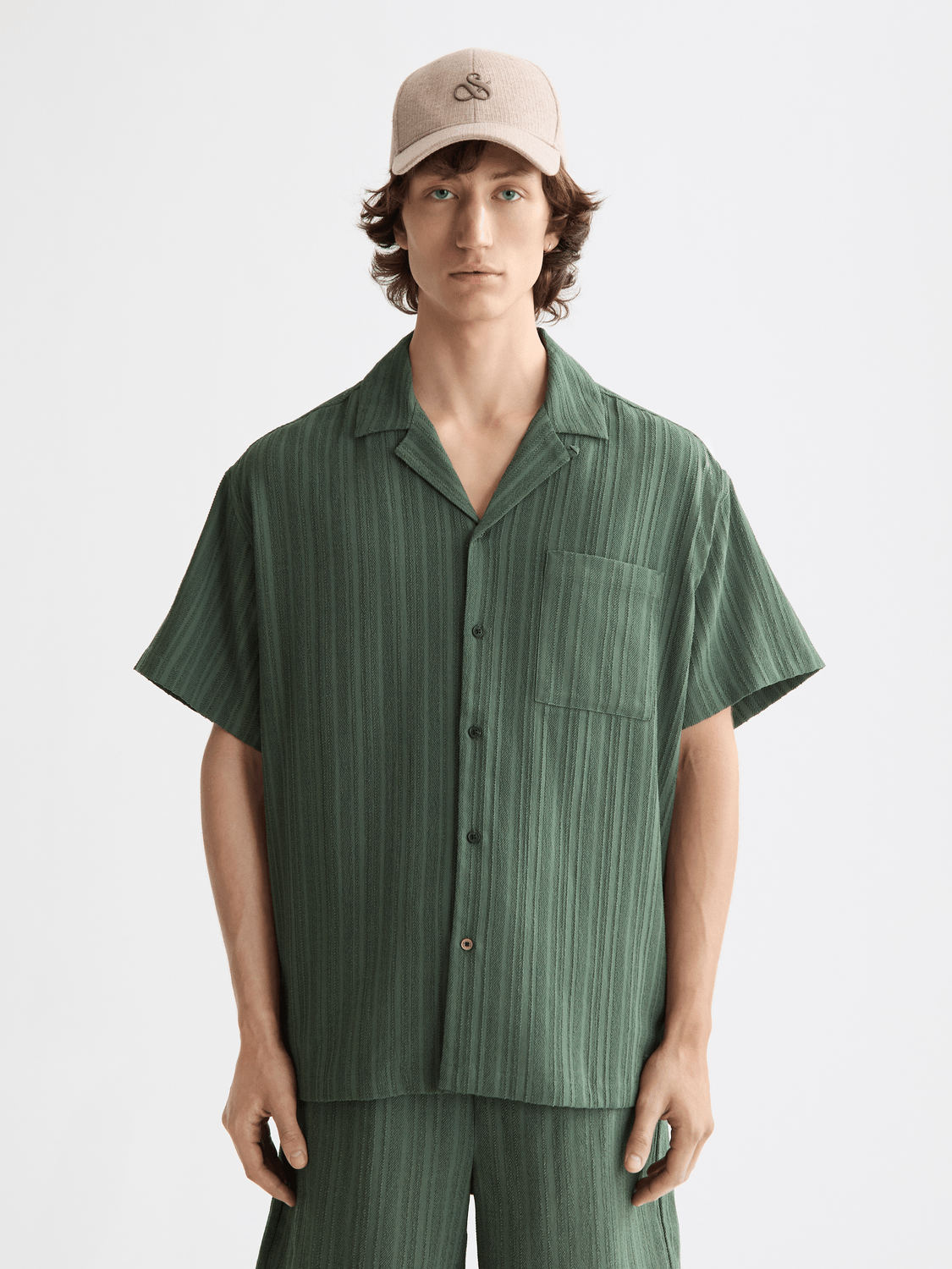 Tonal-Striped Short-Sleeved Shirt - Scotch & Soda South Africa