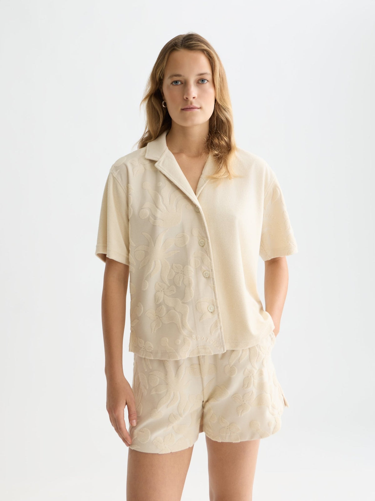 Towelling Shortsleeved Shirt - Scotch & Soda South Africa