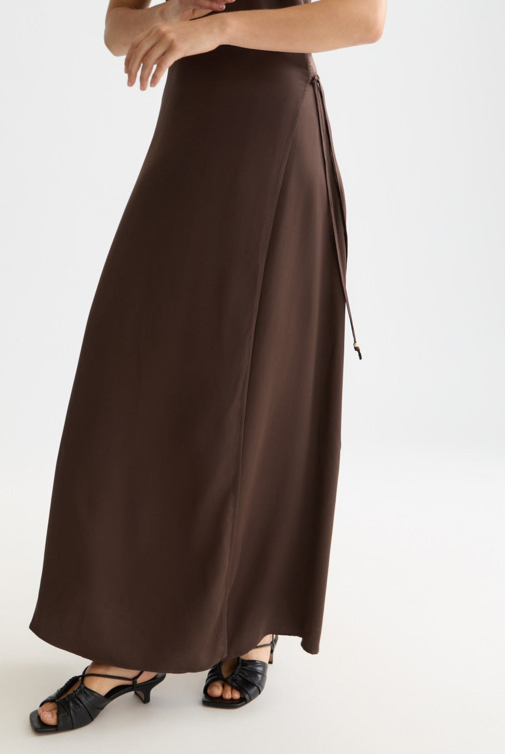 Viscose Maxi Cami Wrap Dress - Scotch & Soda South Africa