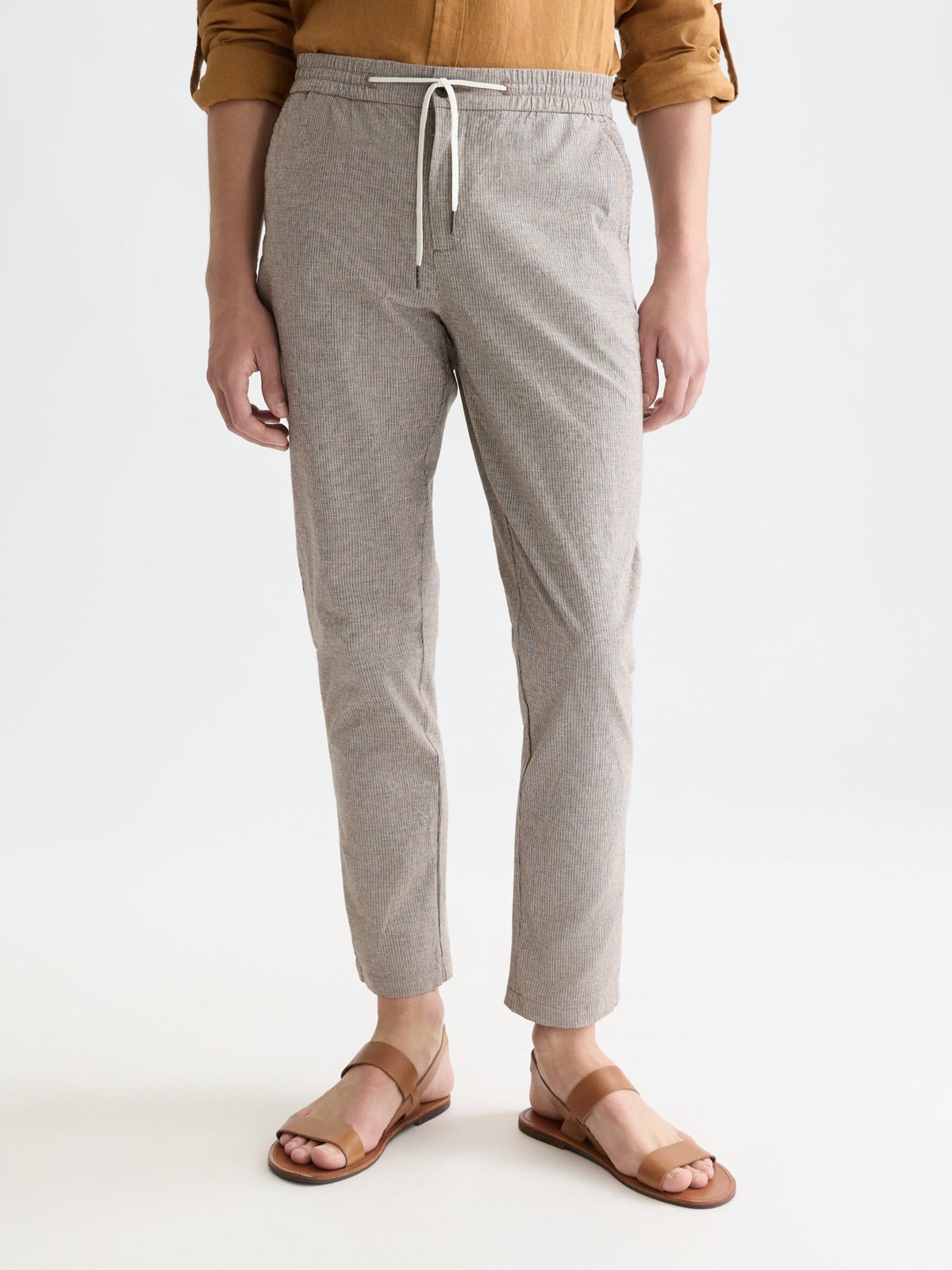 Warren Yarndyed Cotton/Linen Regular Straight-Fit Jogger - Scotch & Soda South Africa