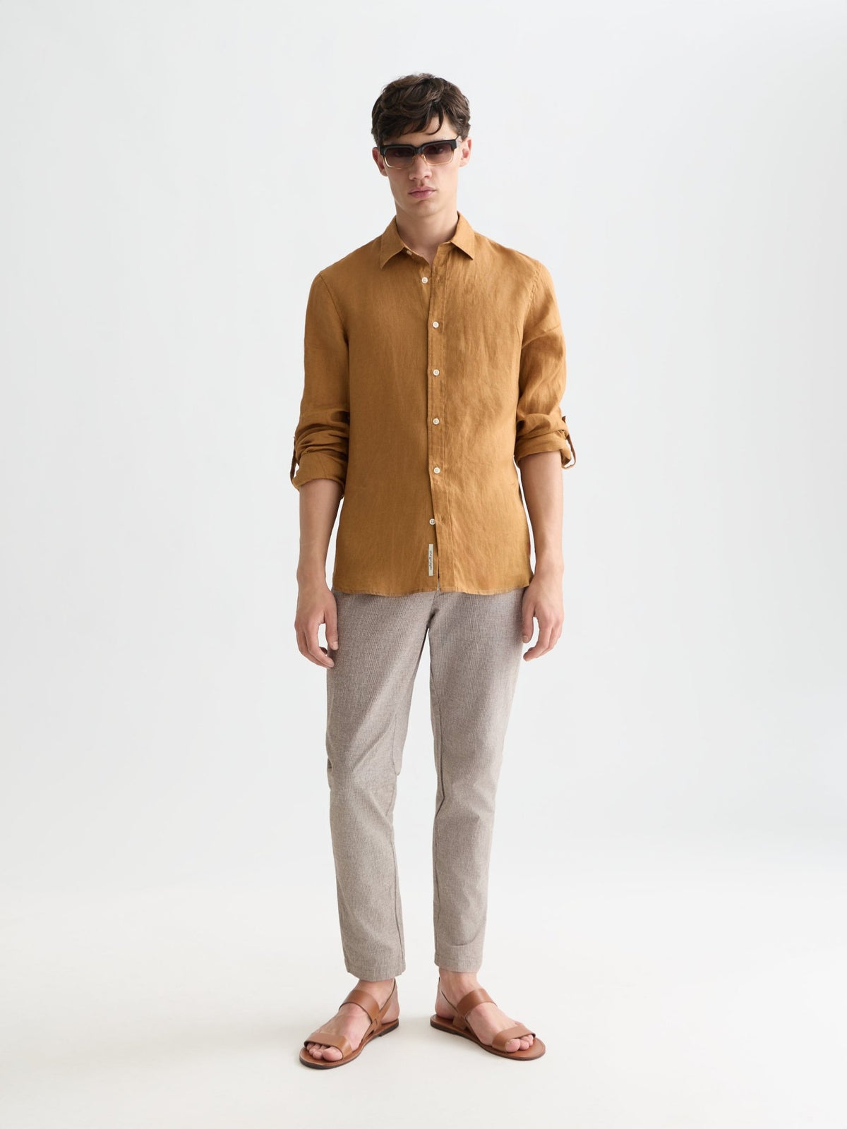 Warren Yarndyed Cotton/Linen Regular Straight-Fit Jogger - Scotch & Soda South Africa