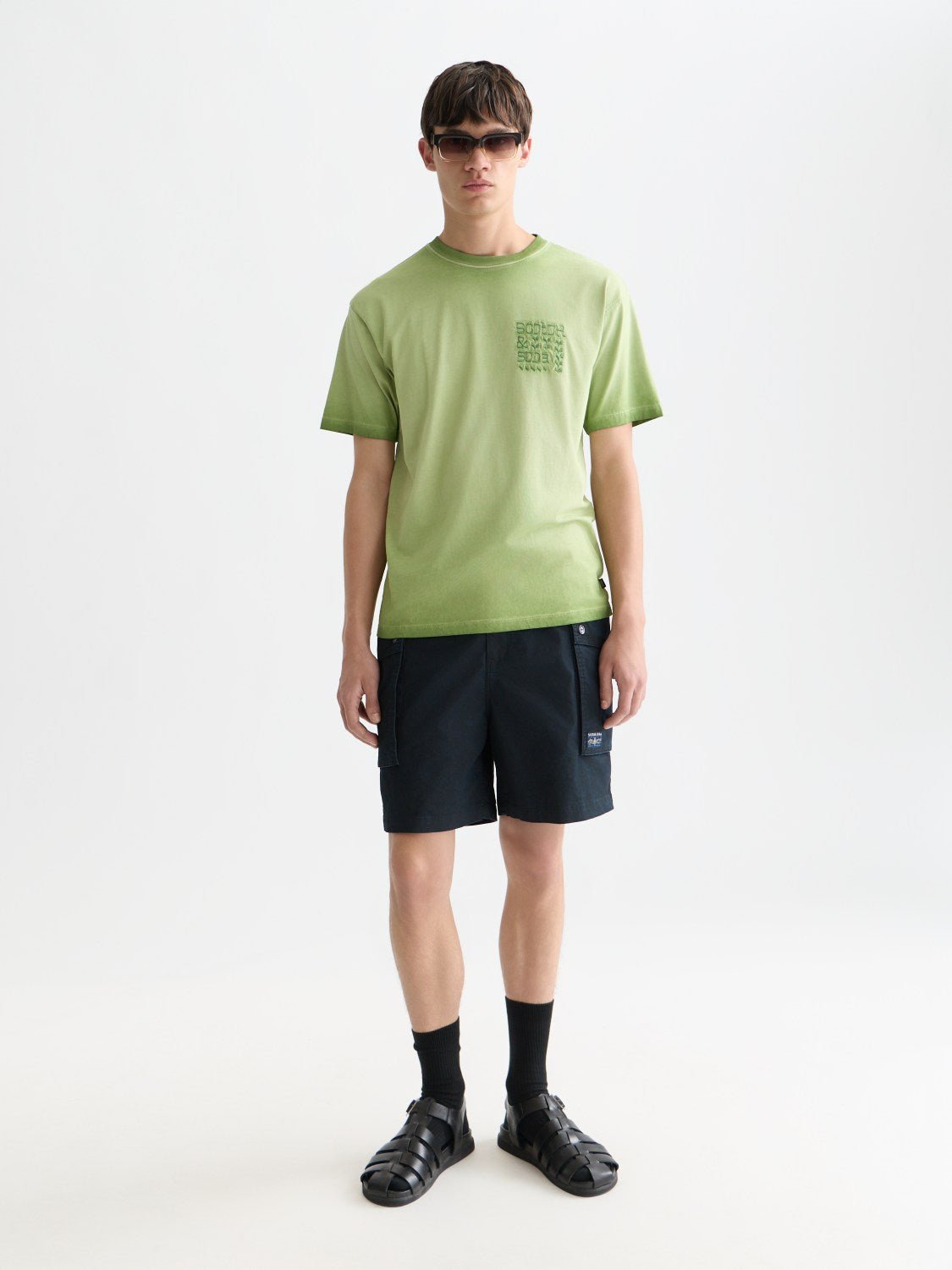 Washed Cottonblend Cargo Loosefit Bermuda Shorts - Scotch & Soda South Africa