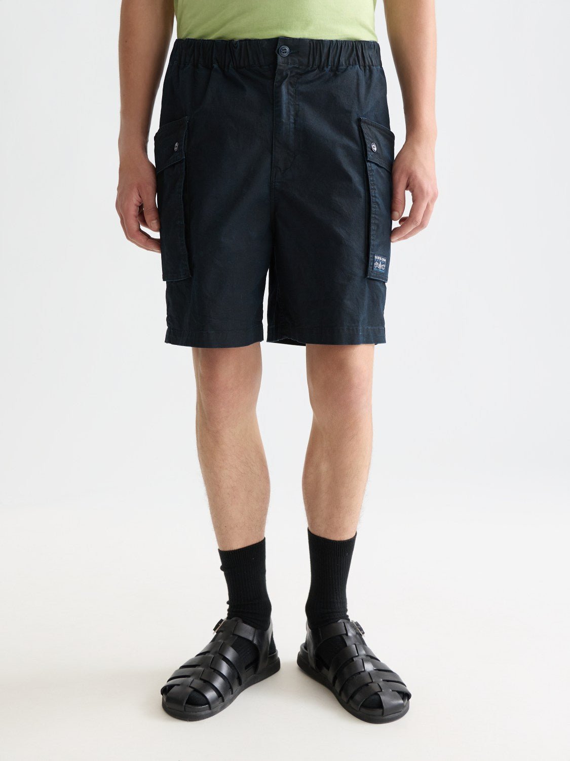 Washed Cottonblend Cargo Loosefit Bermuda Shorts - Scotch & Soda South Africa