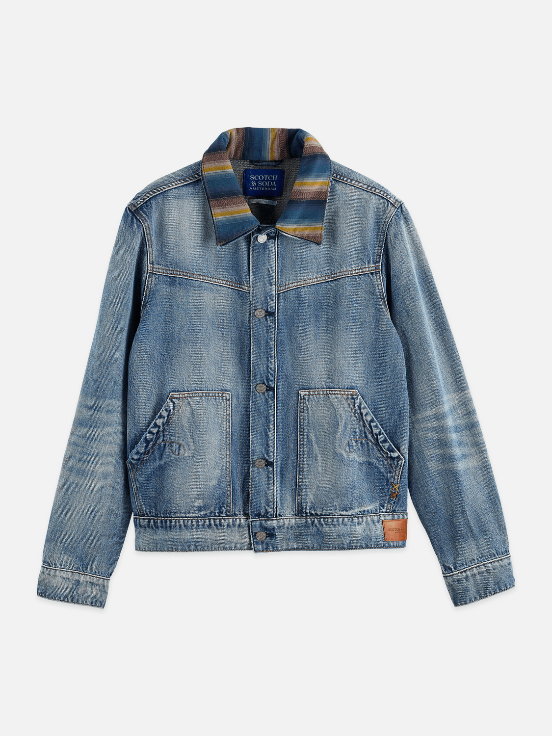 Washed Denim Ranch Jacket - Scotch & Soda South Africa