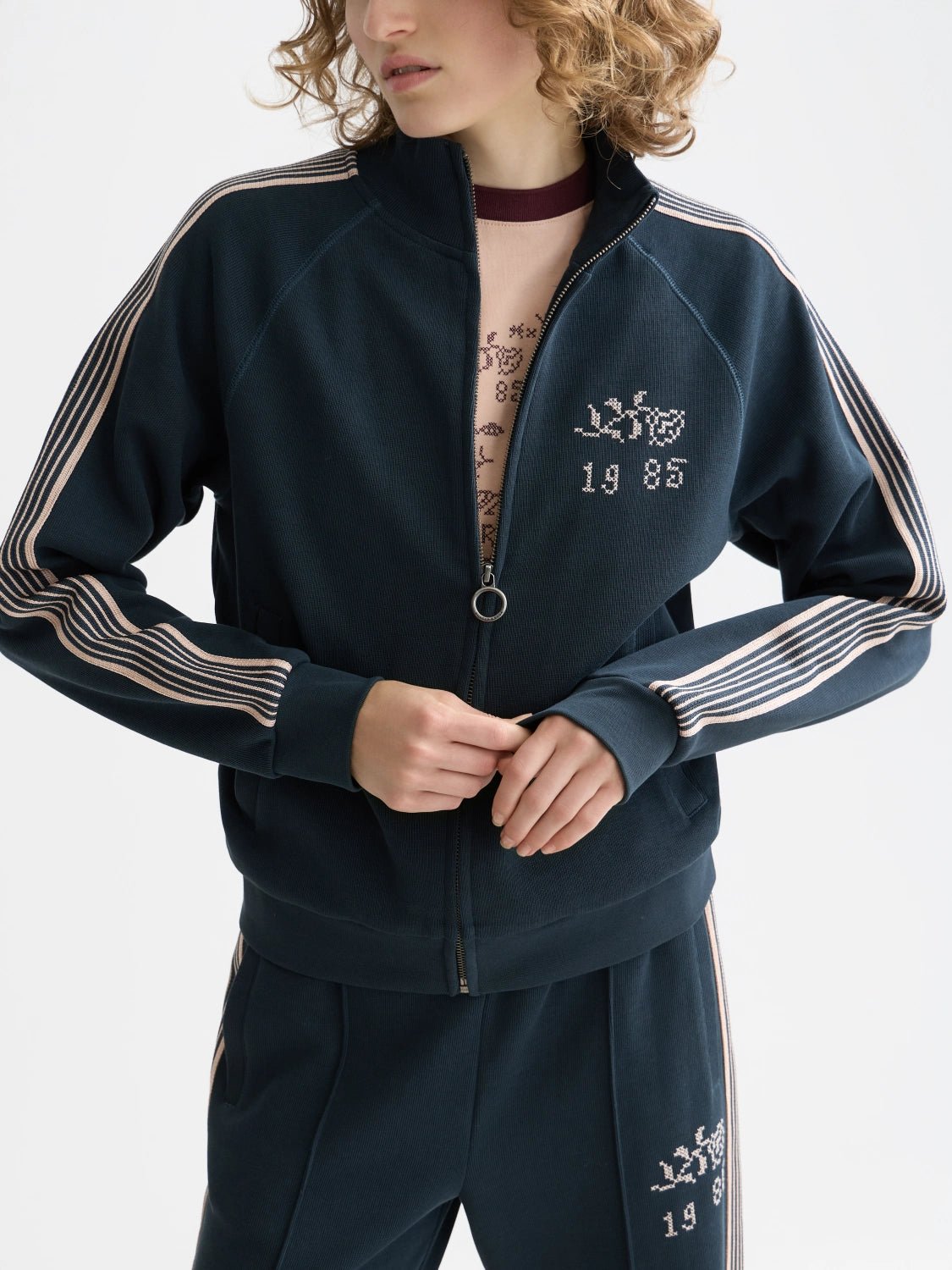 Zip Through Interlock Sweatshirt - Scotch & Soda South Africa